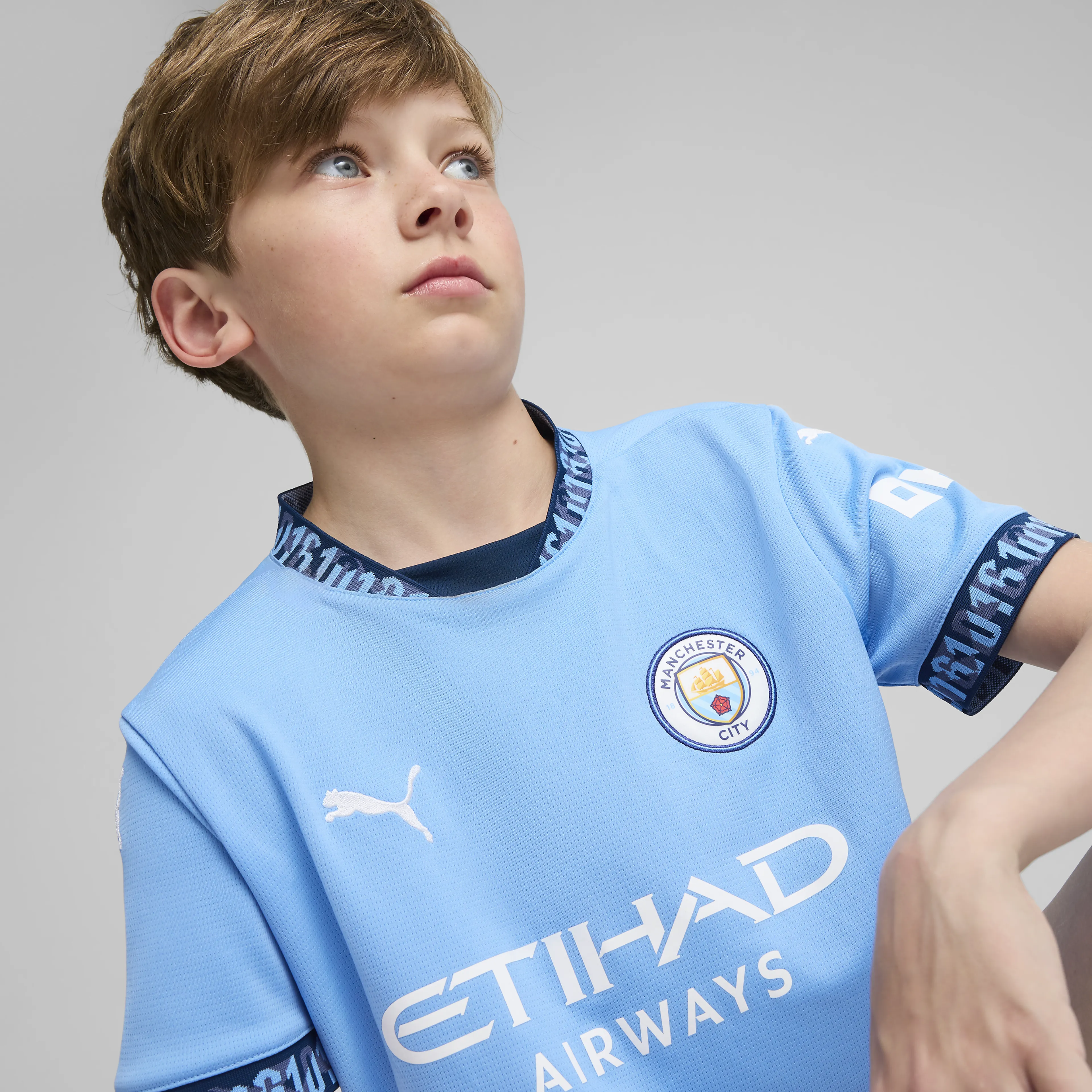 MCFC Home Jersey Replica Jr