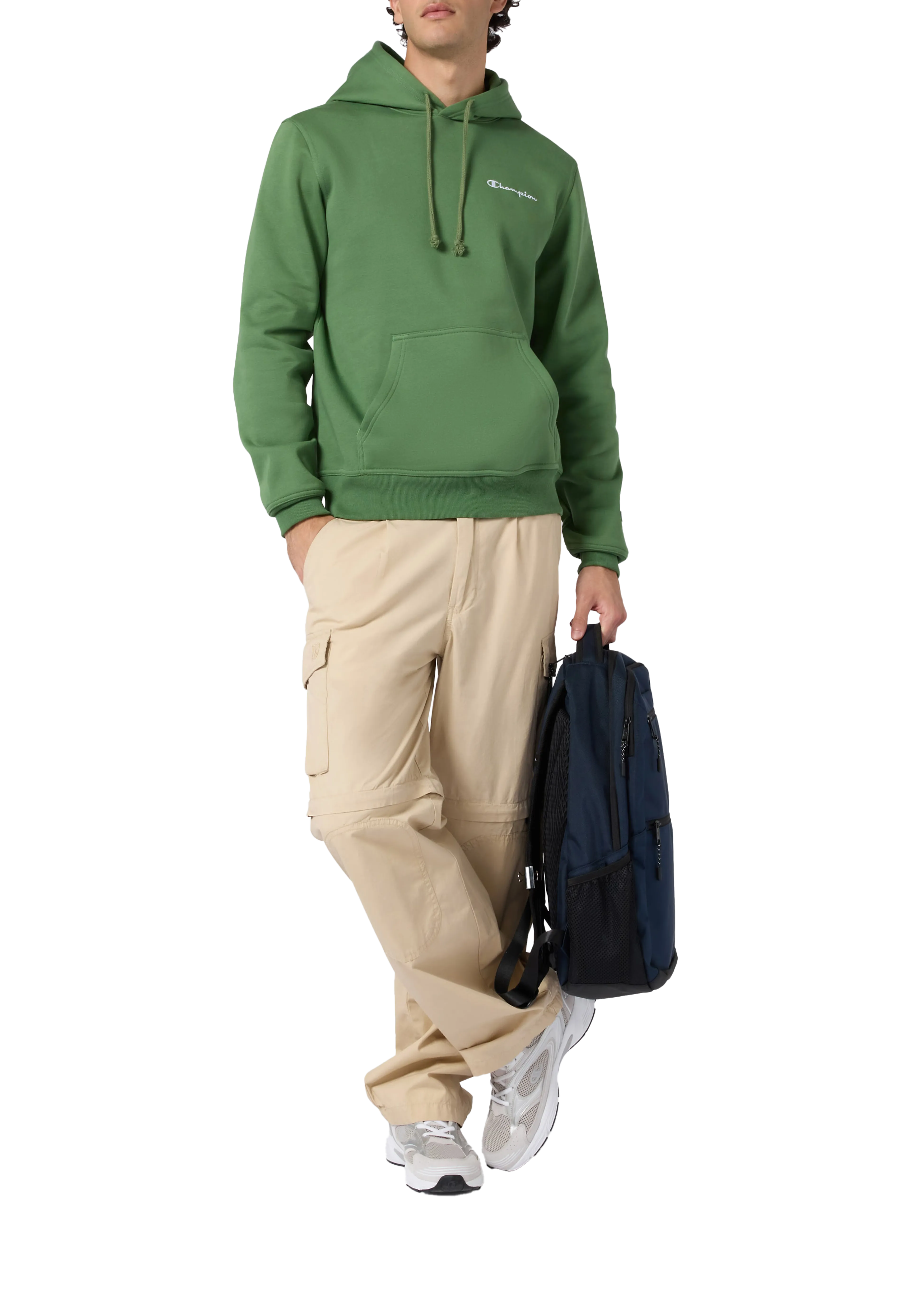 Hooded Sweatshirt small contrast logo mens