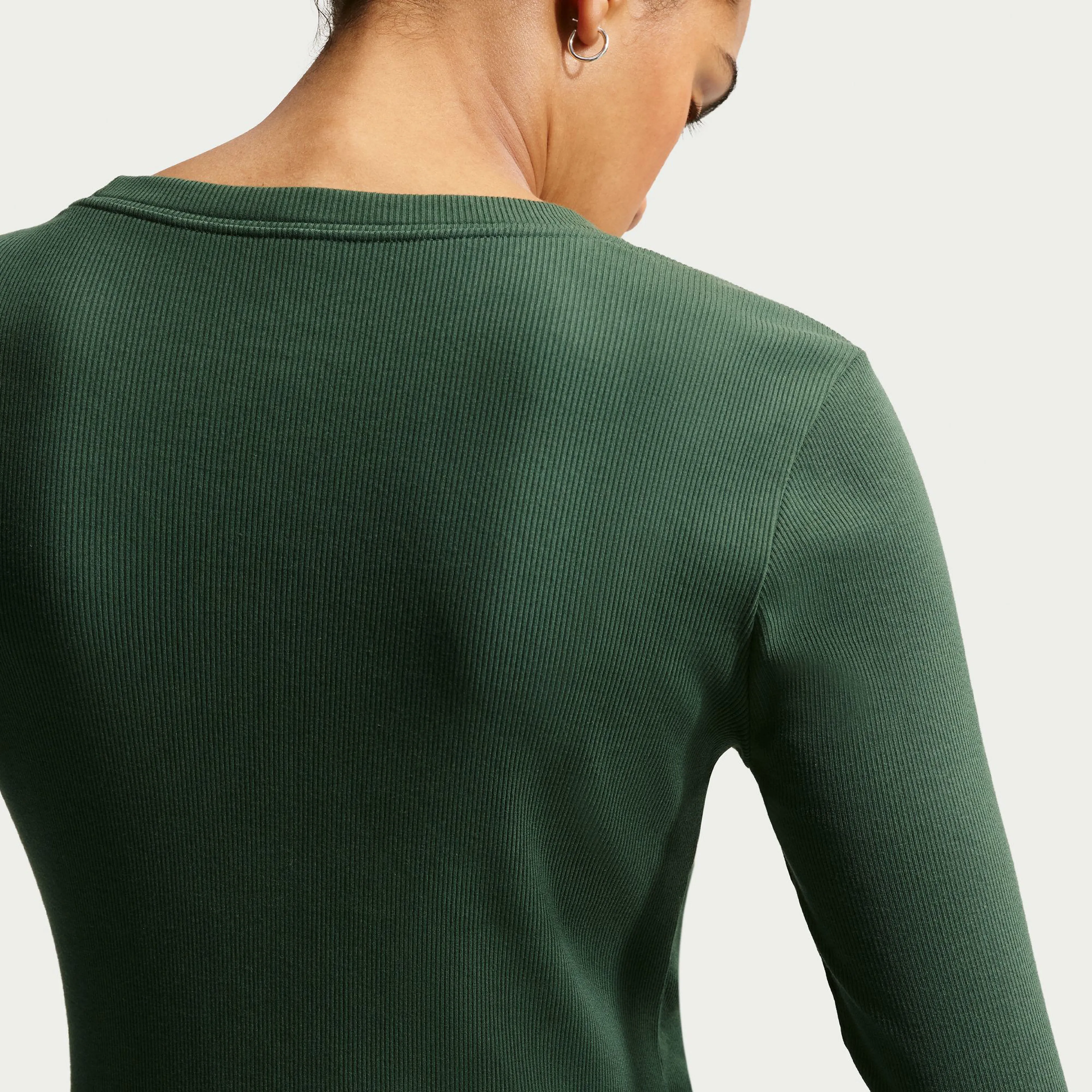 Sportswear Women's Tight Long-Sleeve Ribbed T-Shirt