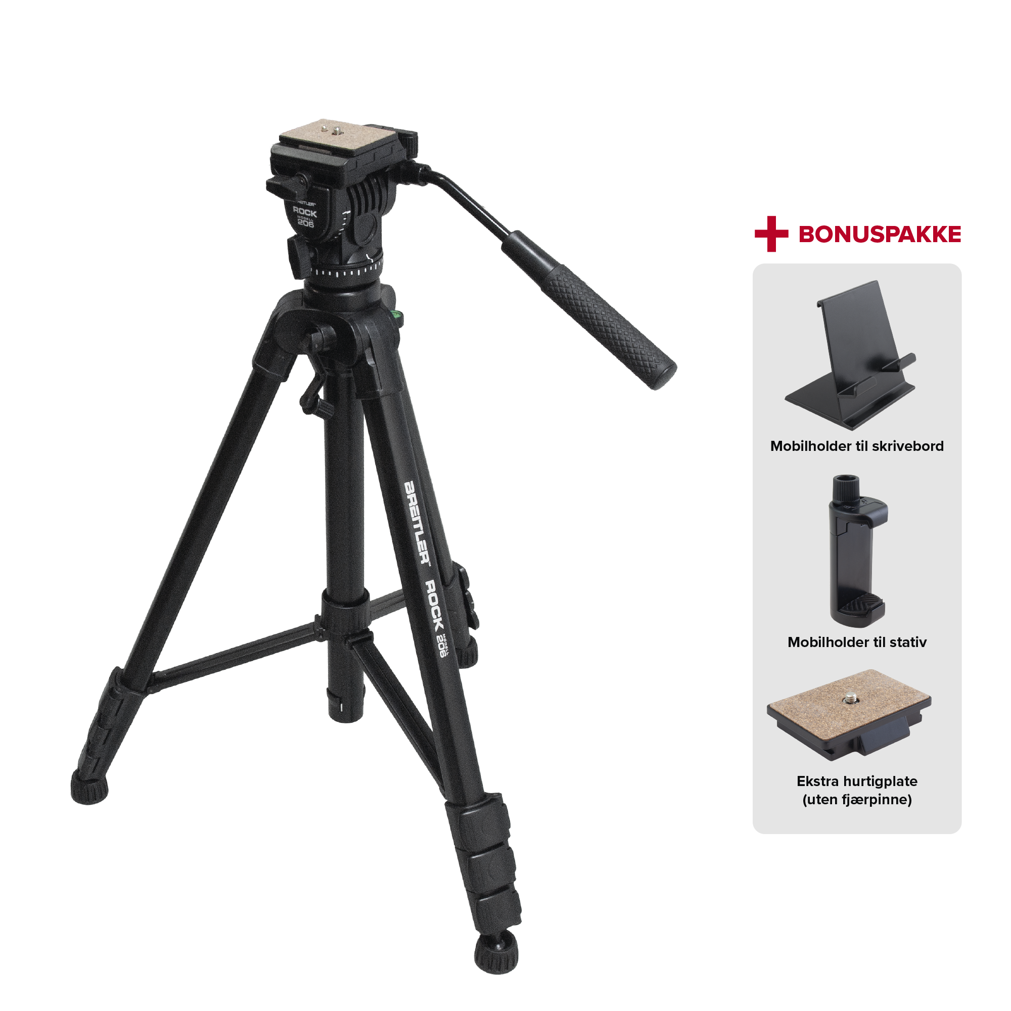 BREITLER ROCK 206 STATIV ALUMINIUM TRIPOD