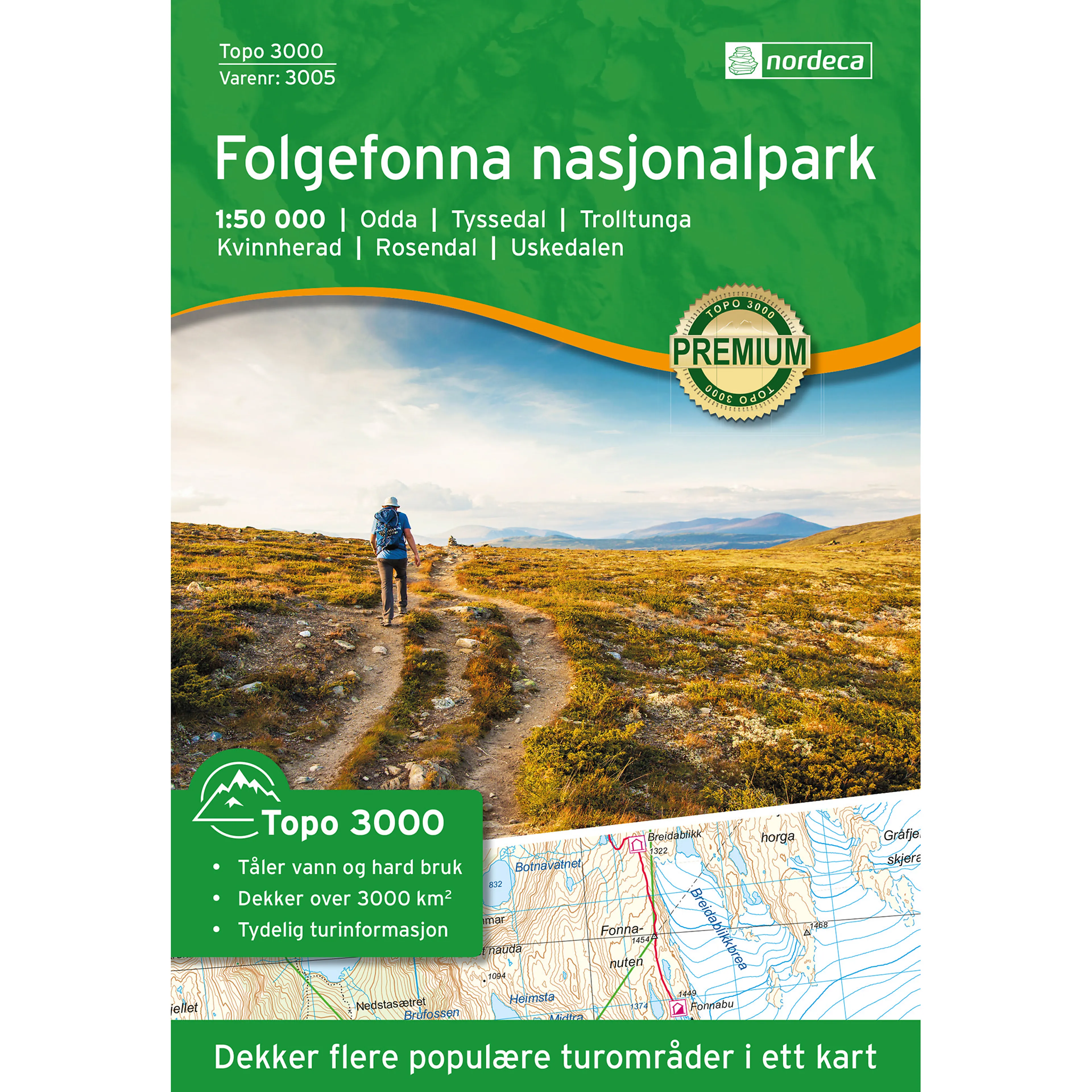 FOLGEFONNA 1:50 000
