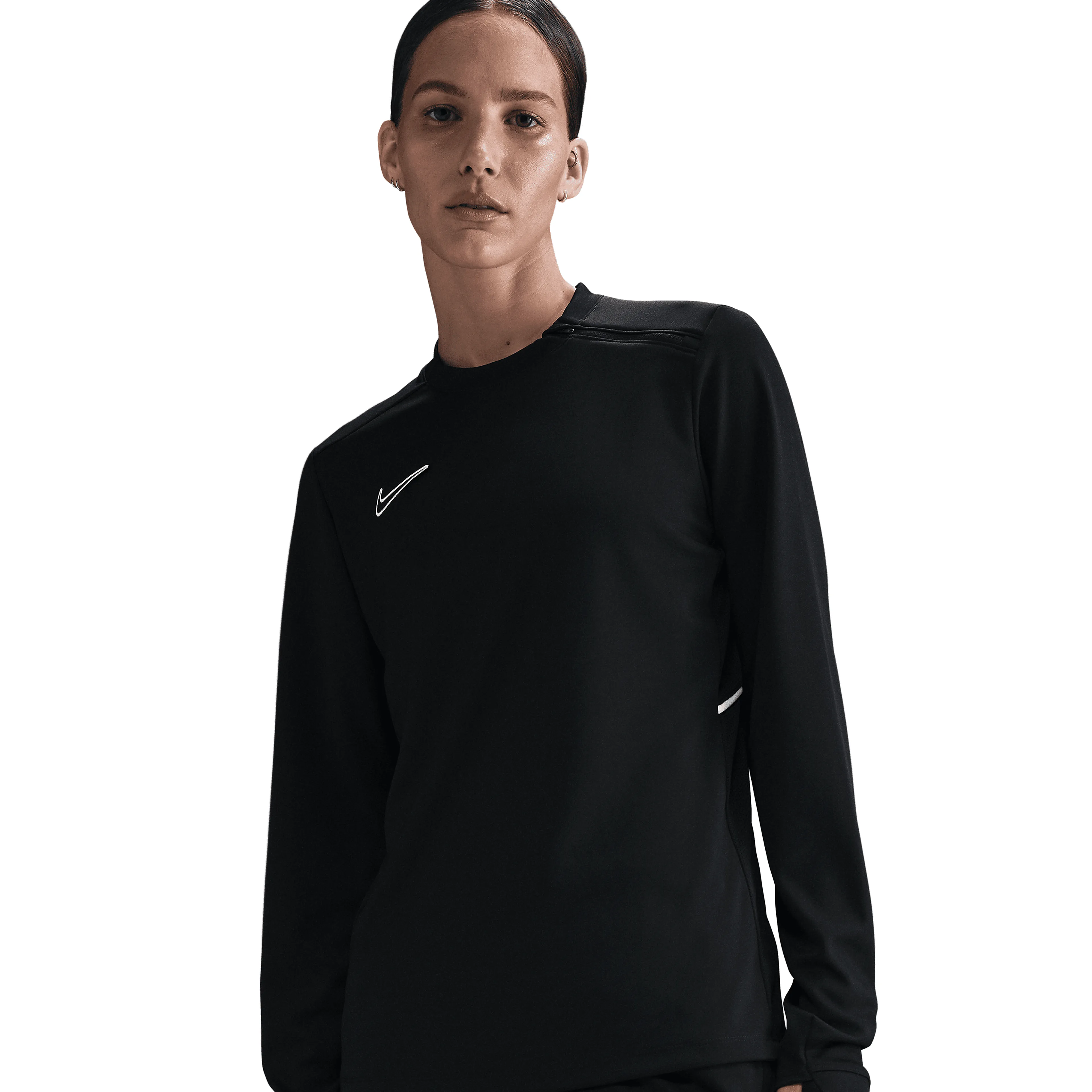 W NK DF ACD25 CREW TOP BR