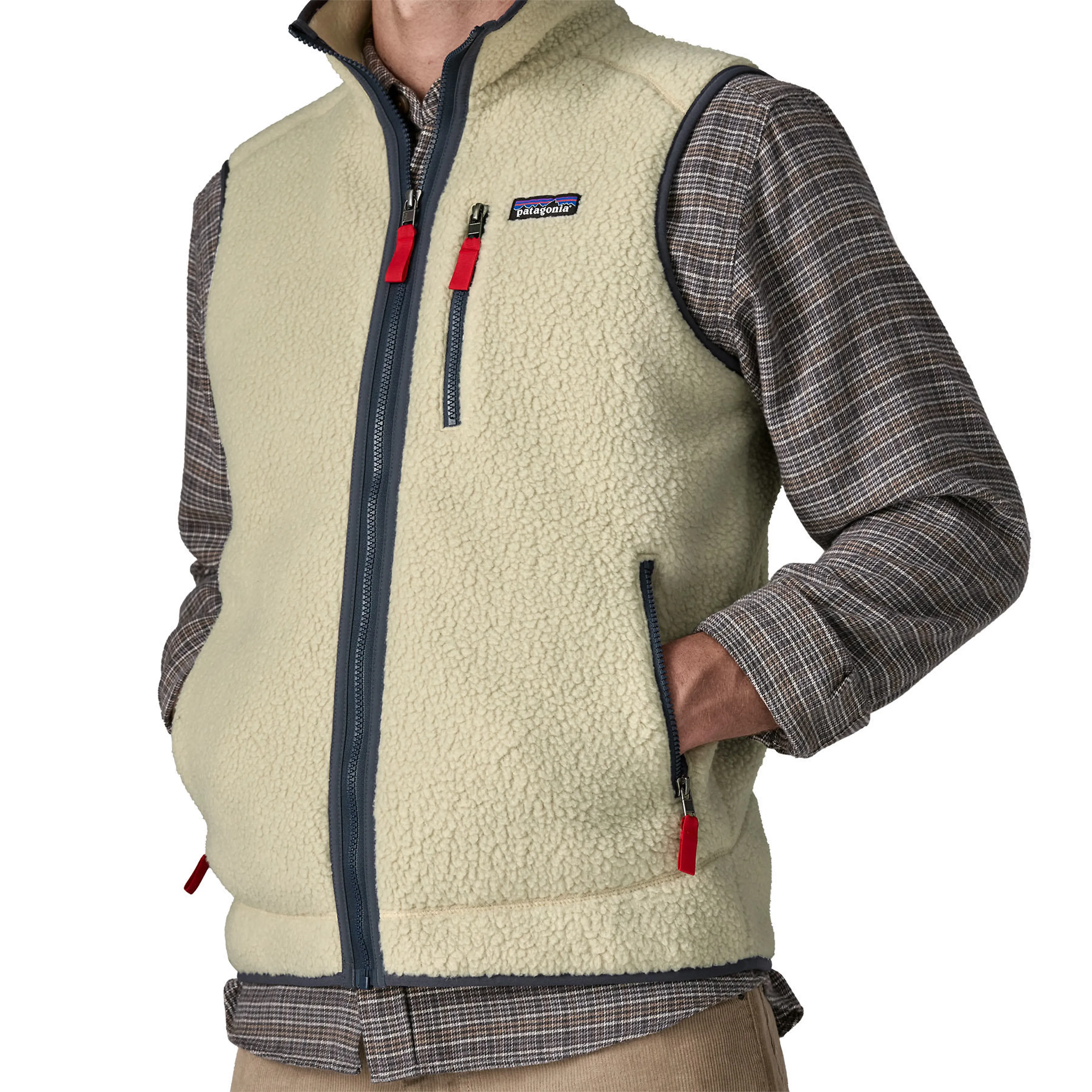 Retro Fleece Vest Herre