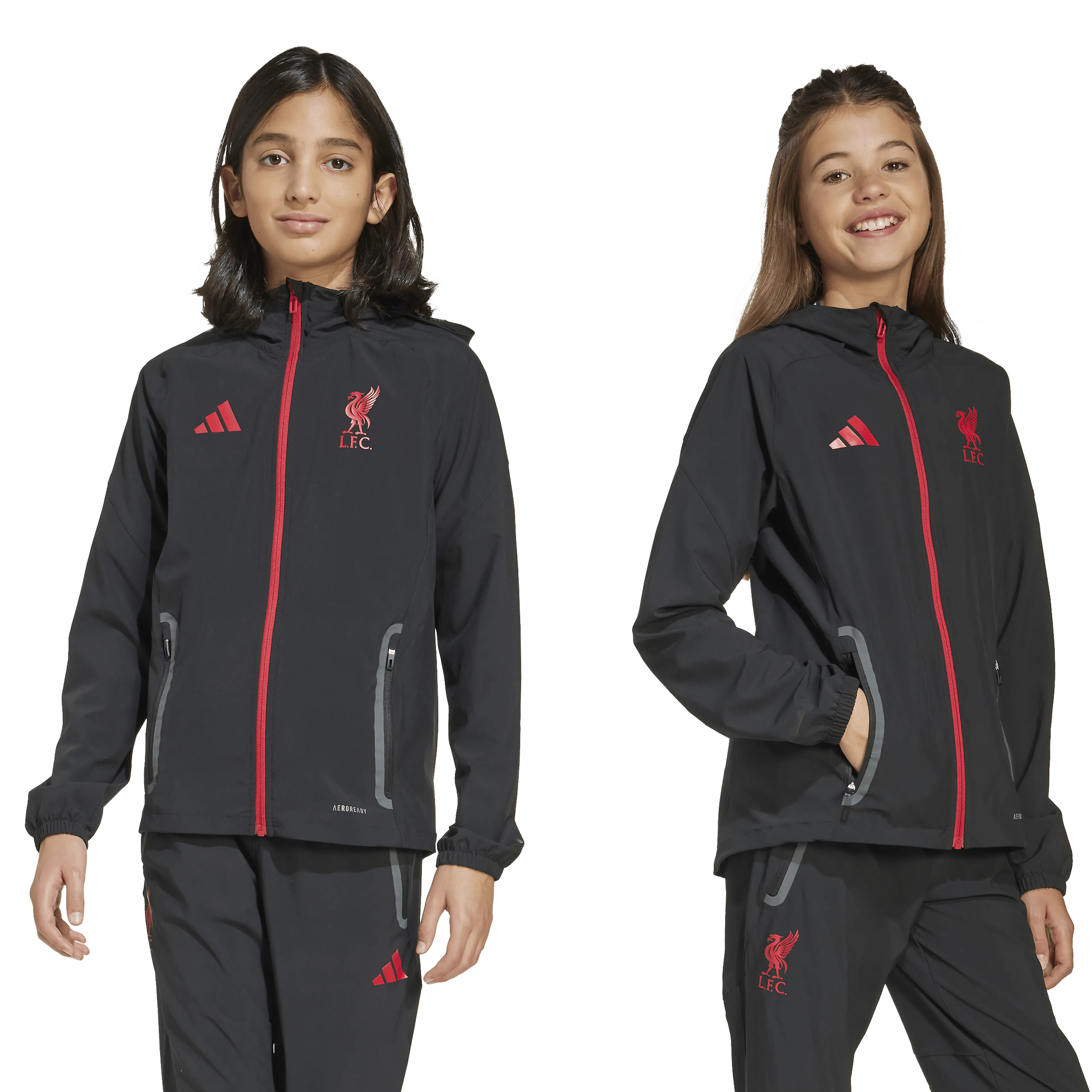 Liverpool FC Tiro 25 Competition Vis Tech Travel Jacket Junior Liverpool FC Tiro 25 Competition Vis Tech Travel Jacket Junior