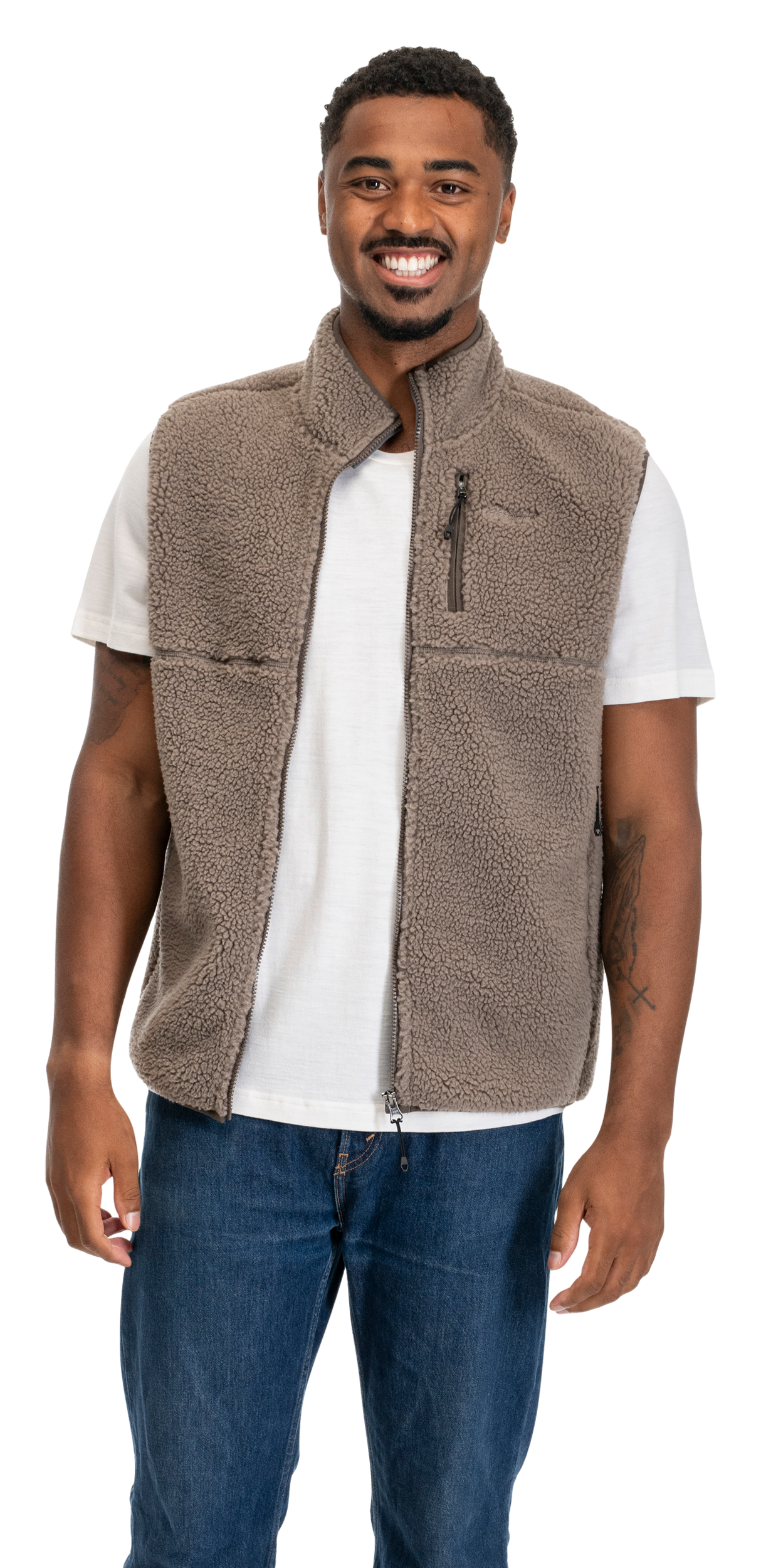 Lunnan Pile Fleece Vest Men