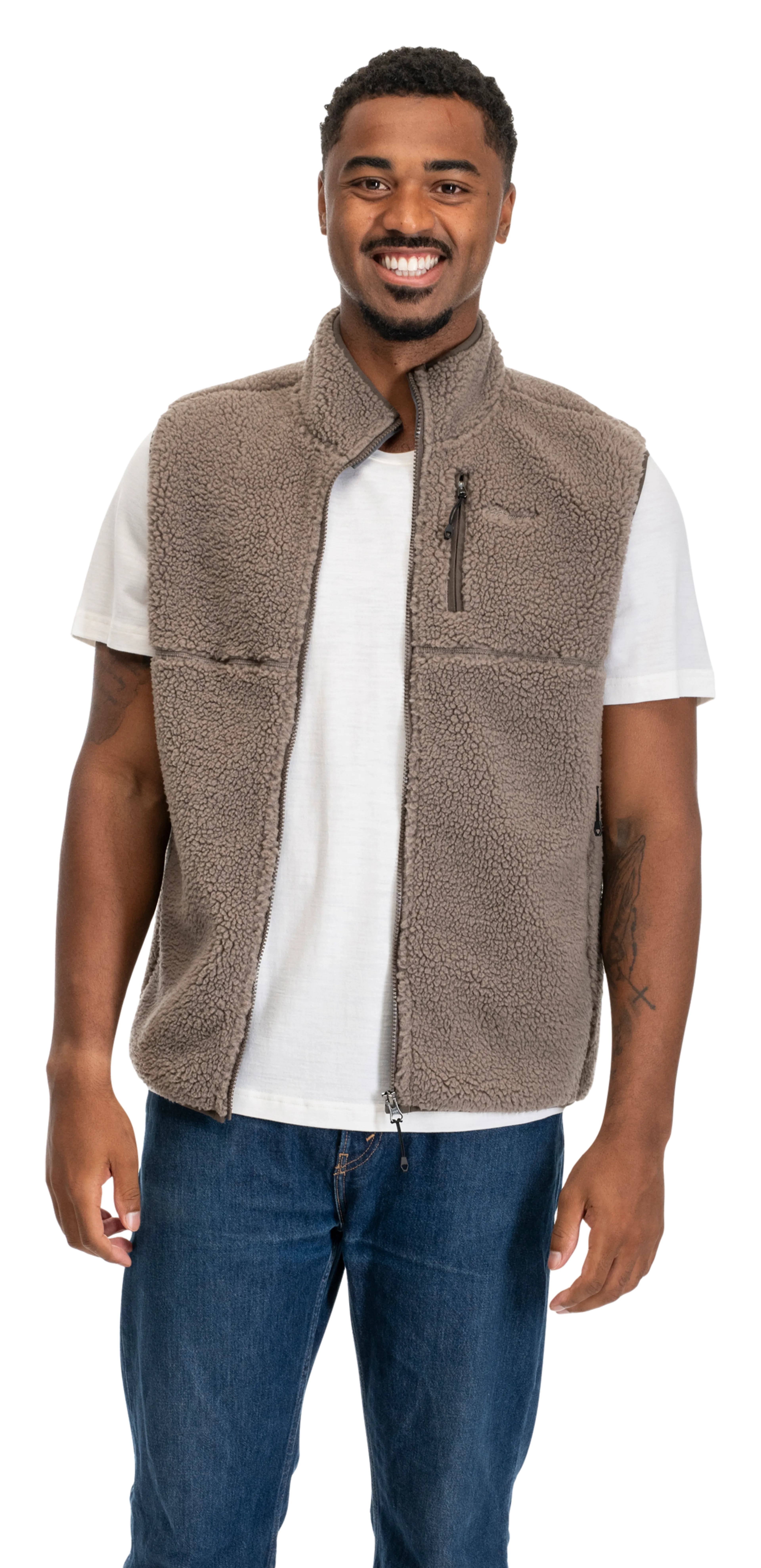 Lunnan Pile Fleece Vest Men