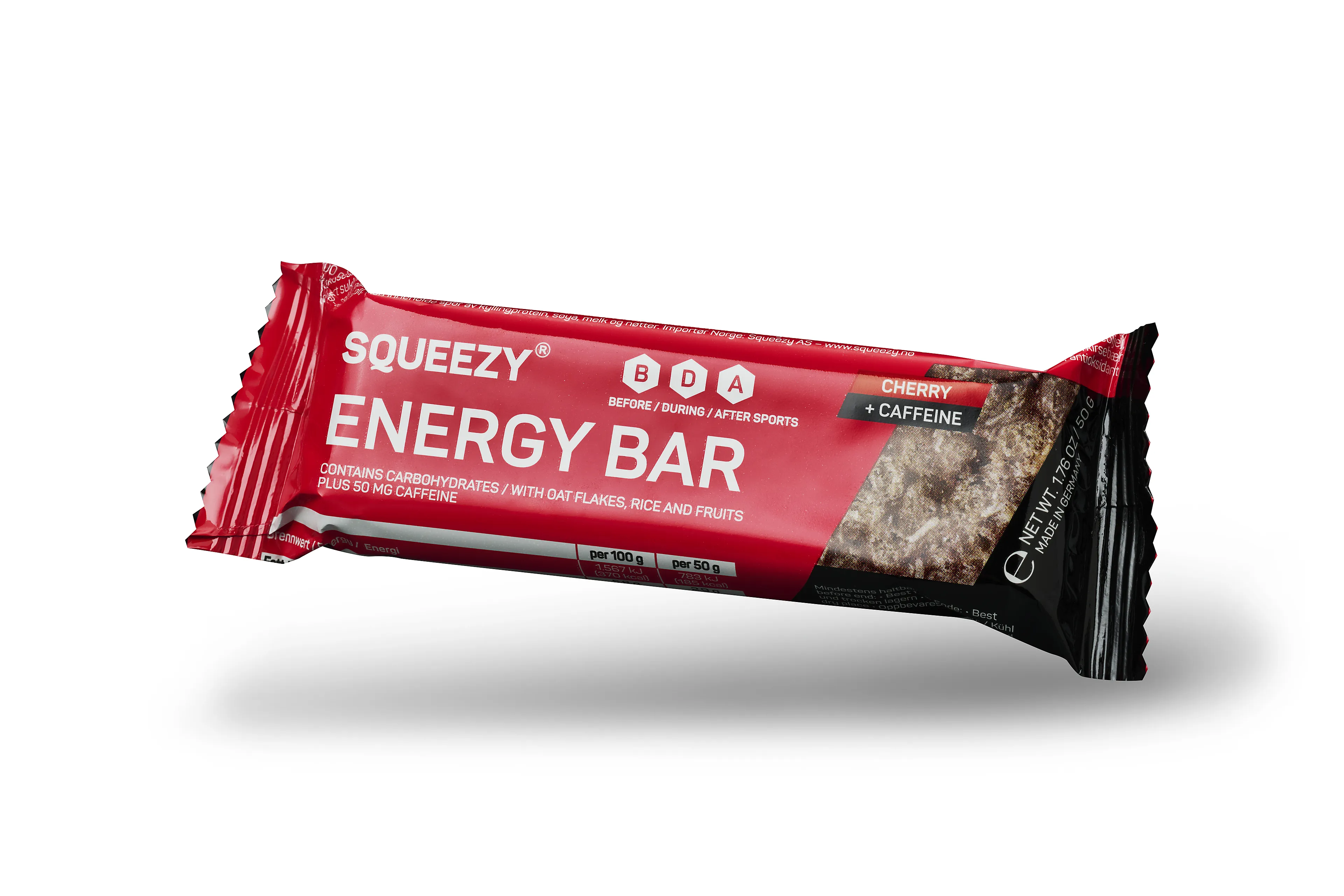 Squeezy Energy Super Bar Caffeine Cherry