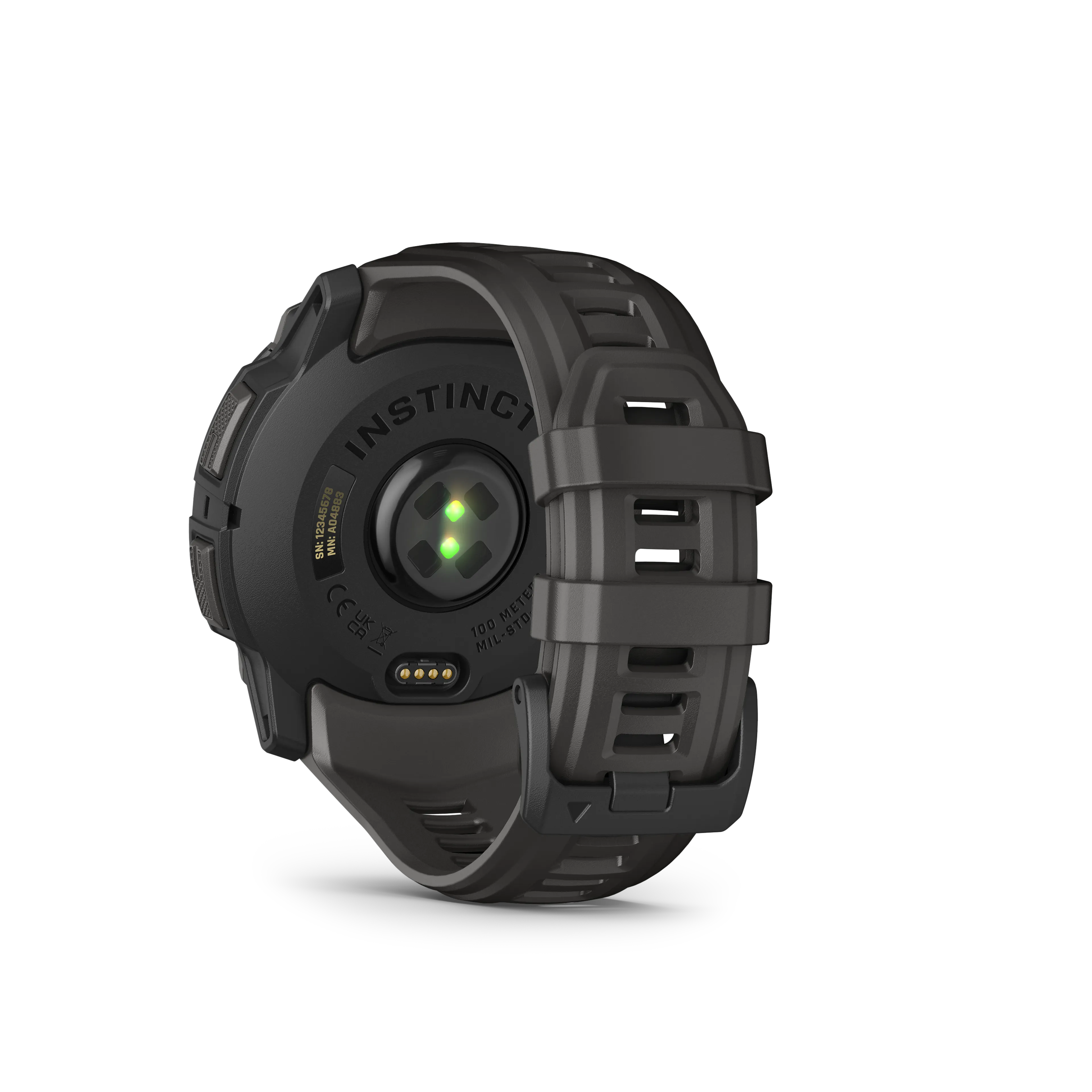 Instinct 3 - 50mm, AMOLED, Black Bezel with Charcoal Band