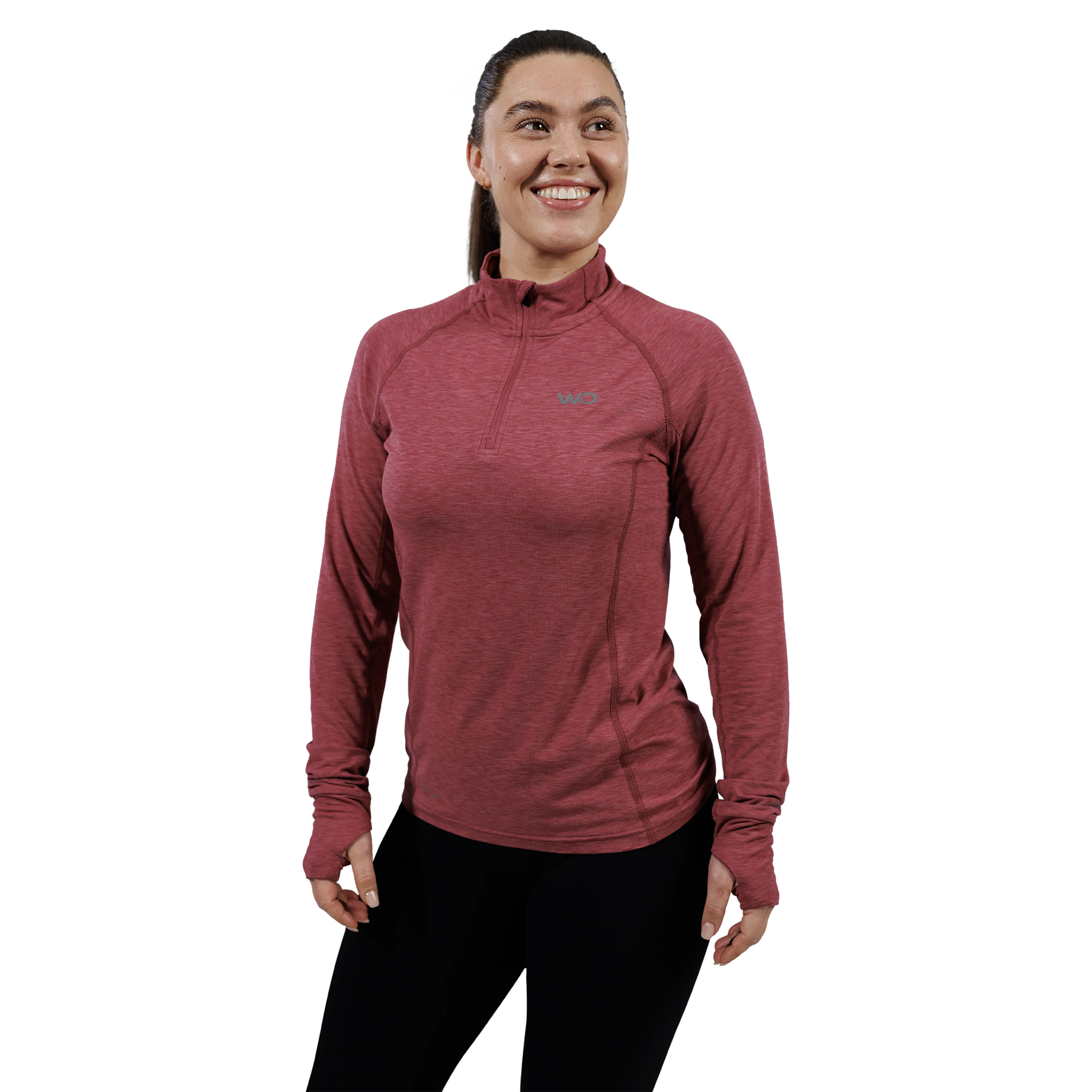 Wolling Melange Performance Midlayer Dame