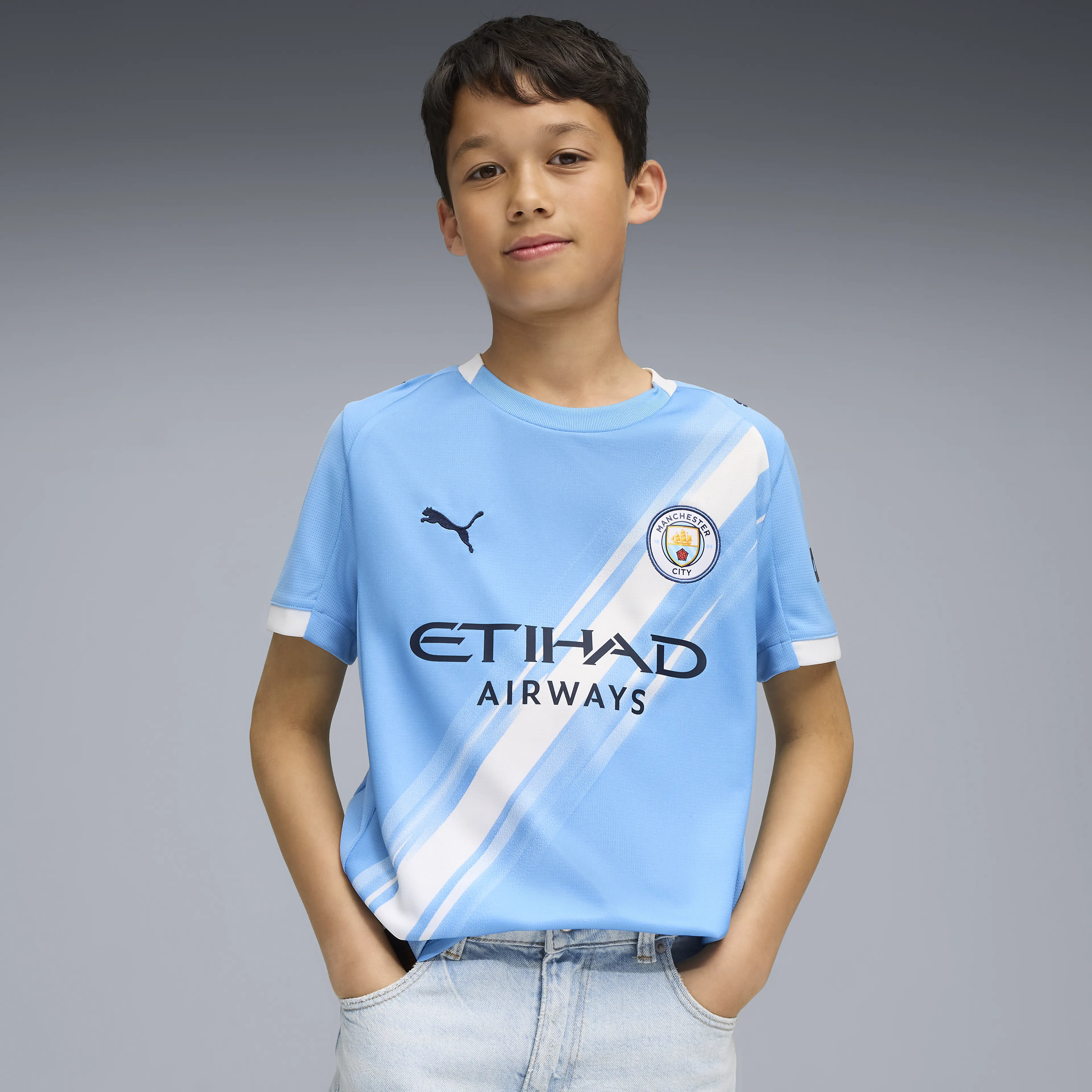 MCFC Home Jersey Replica Jr