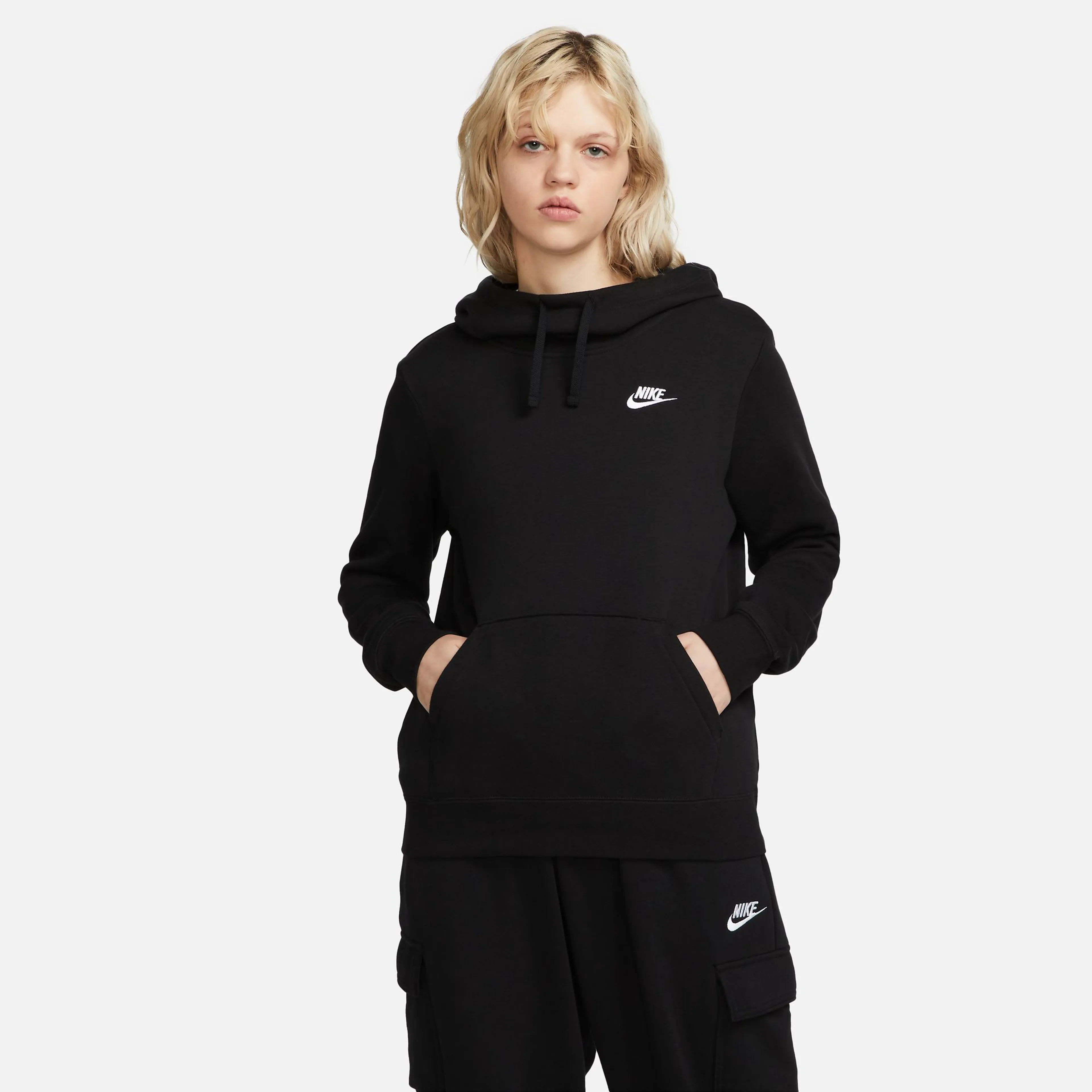 Sportswear Club Fleece hettegenser dame