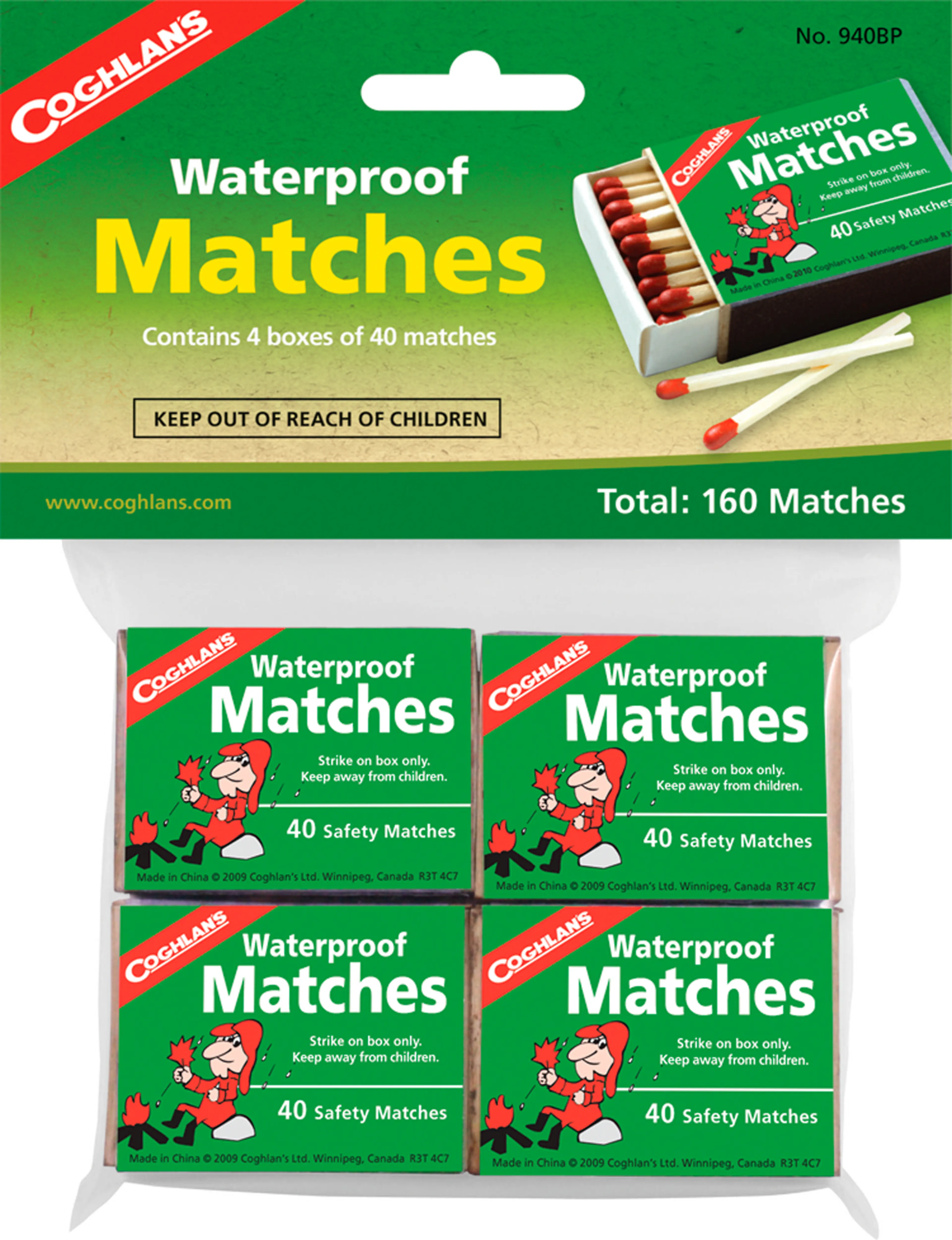 Vanntette fyrstikker 4 stk