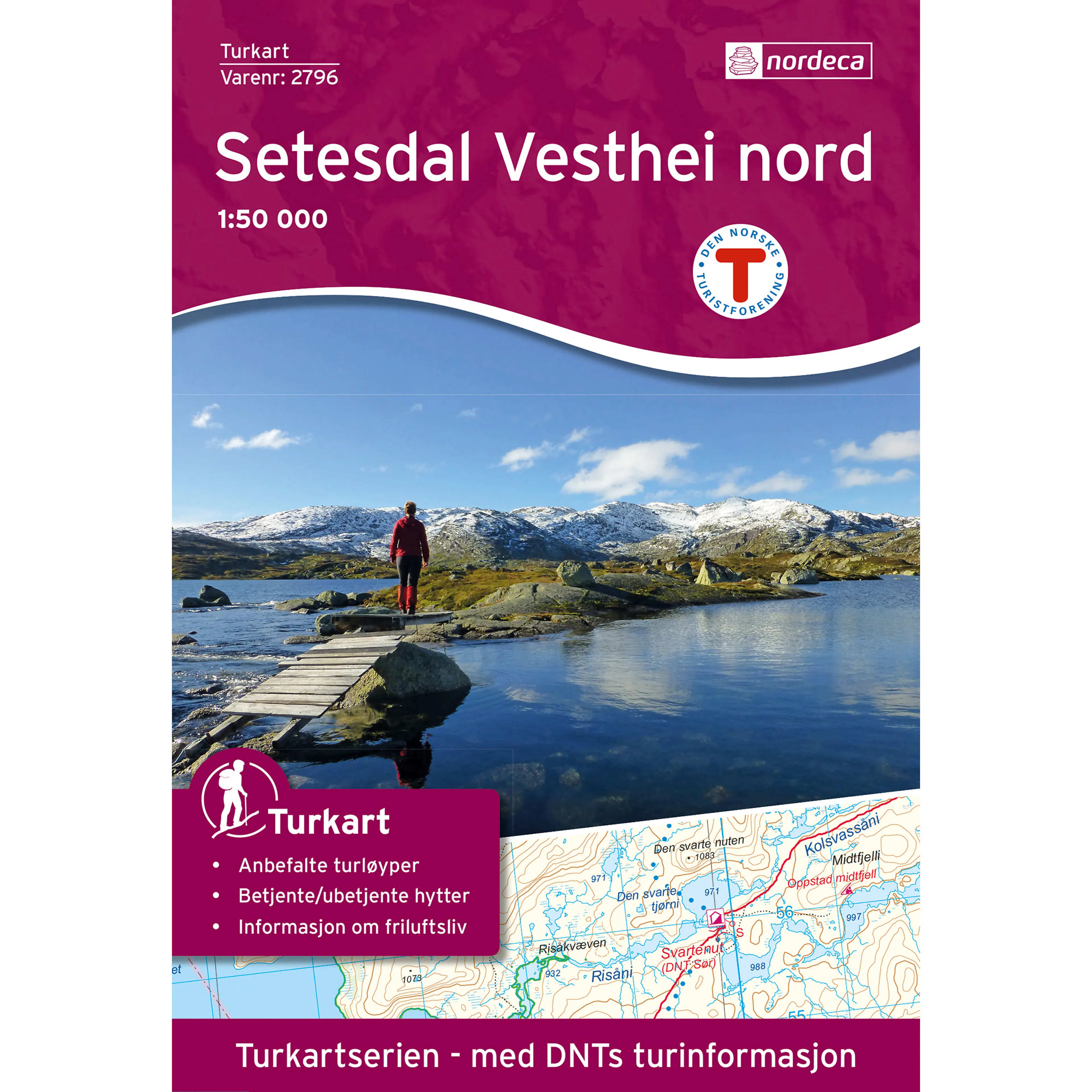 SETESDAL VESTHEI NORD 1:50 000