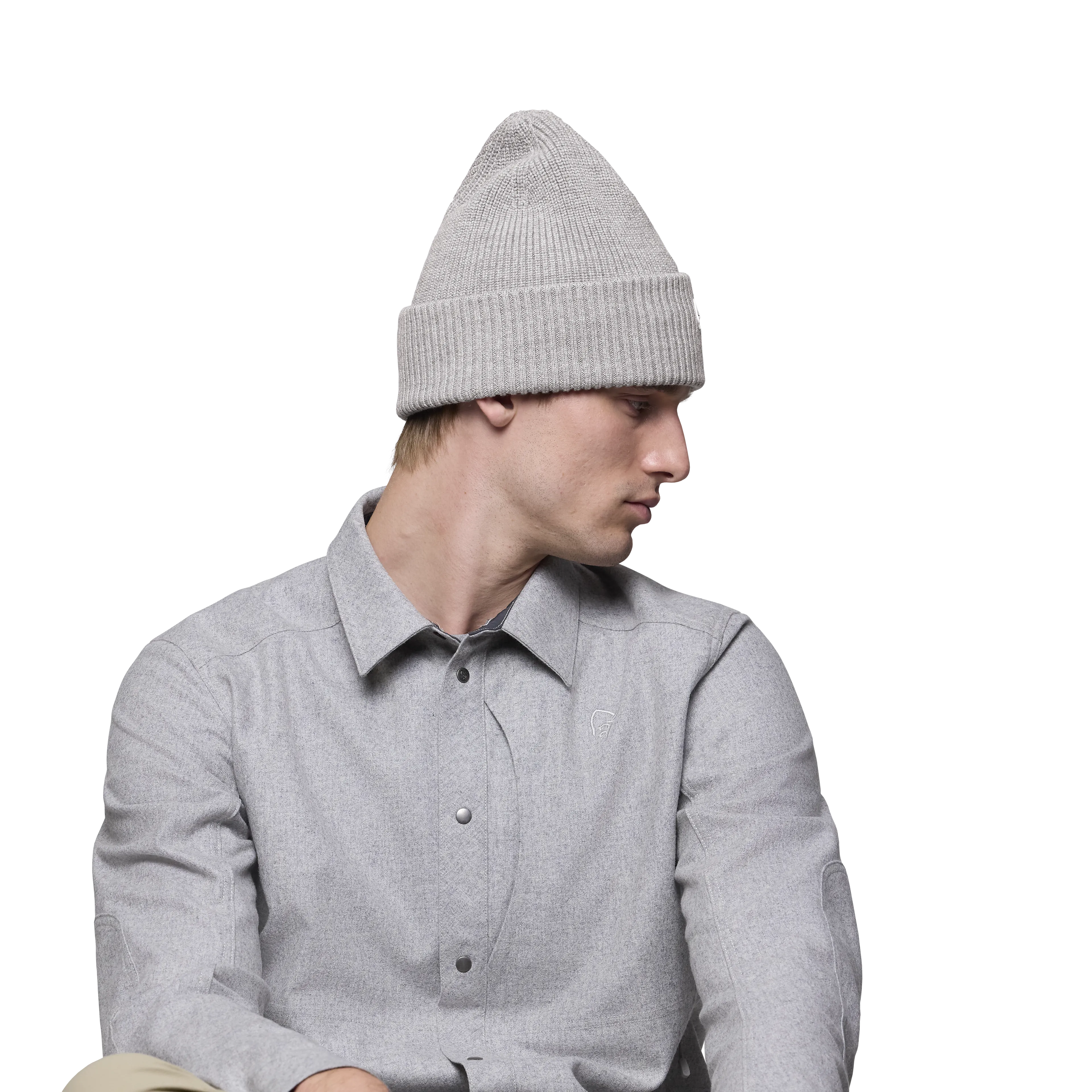 /29 heavy merinoUll contrast Beanie
