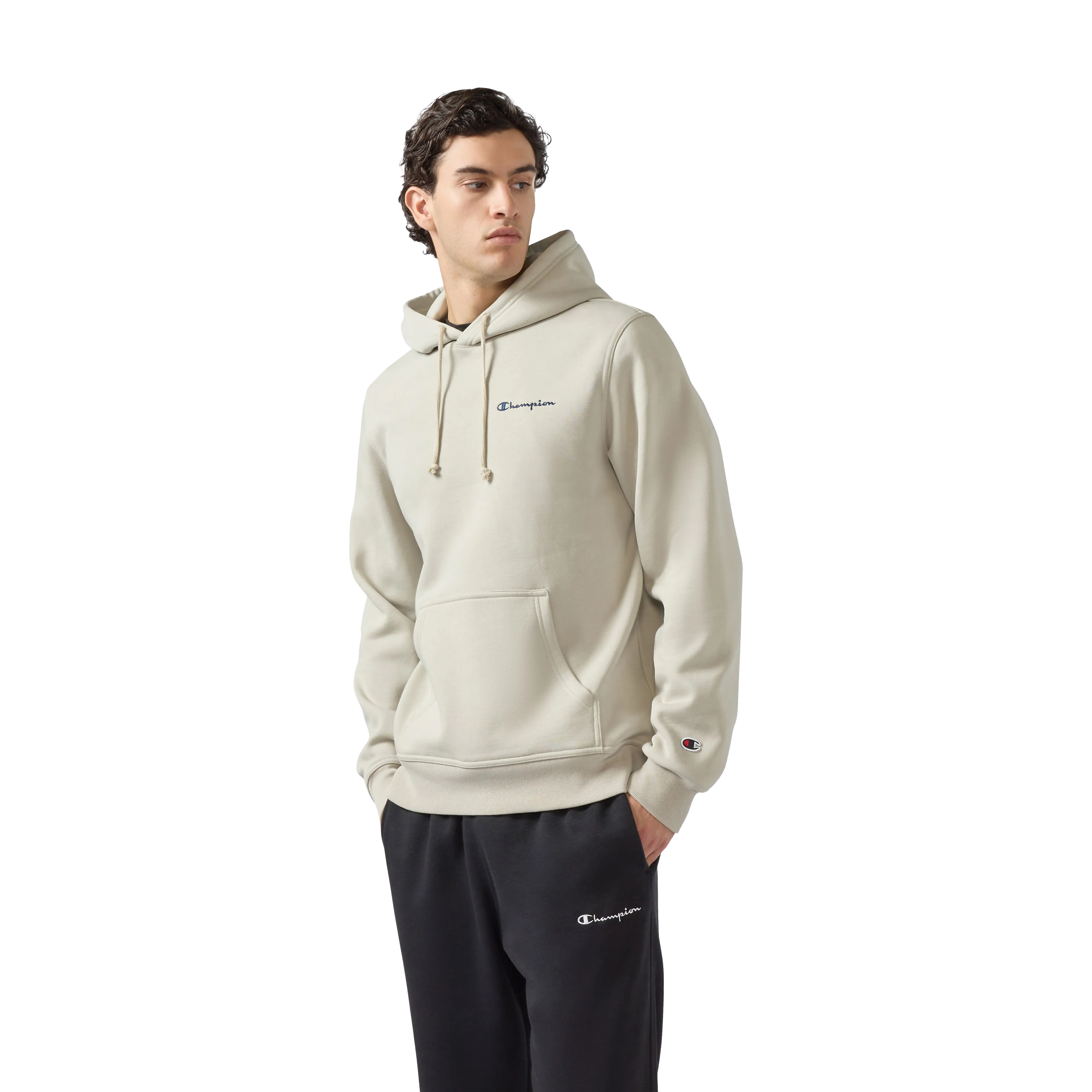 Hooded Sweatshirt small contrast logo mens