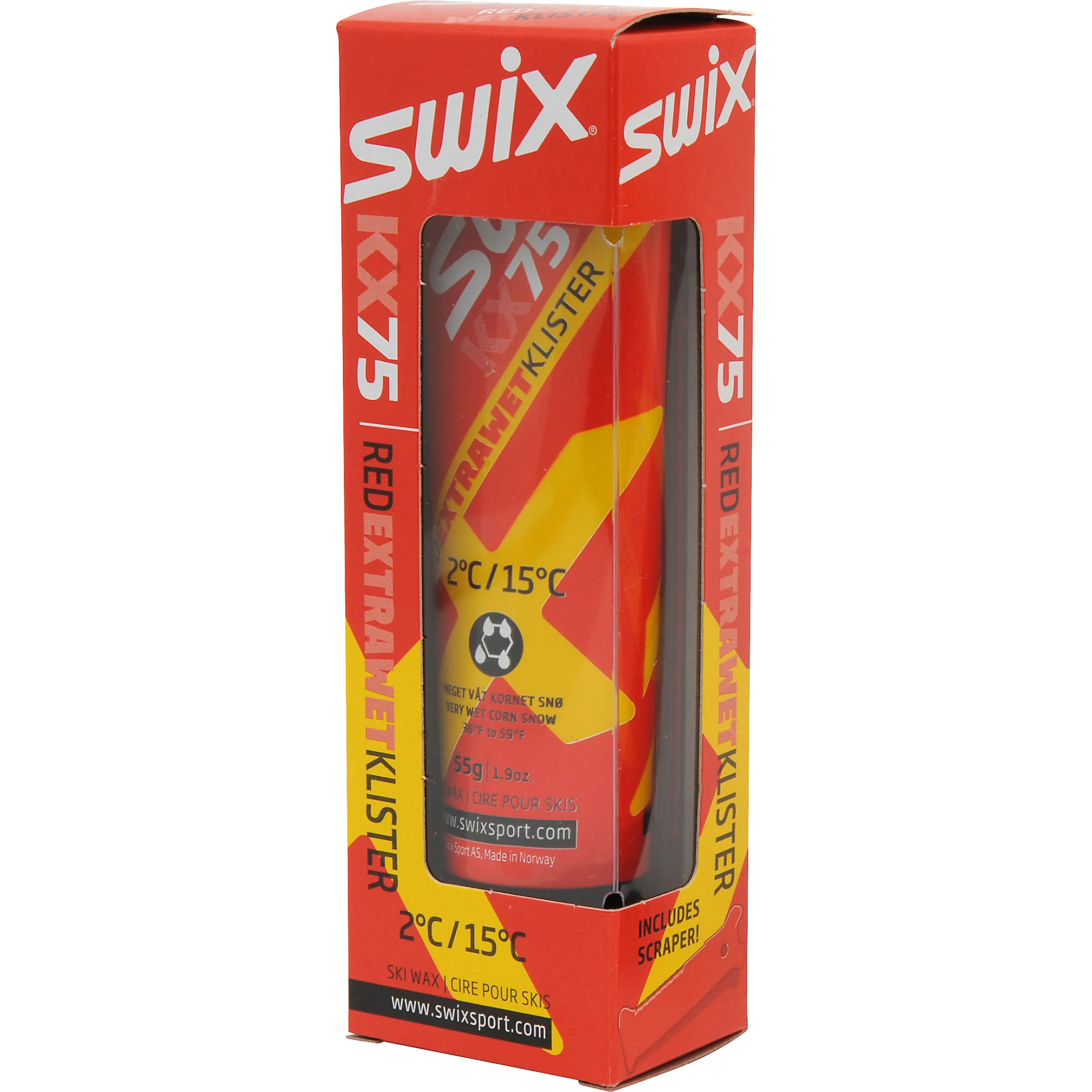 KX75 Red Extra Wet Klister 2°C to 15°C