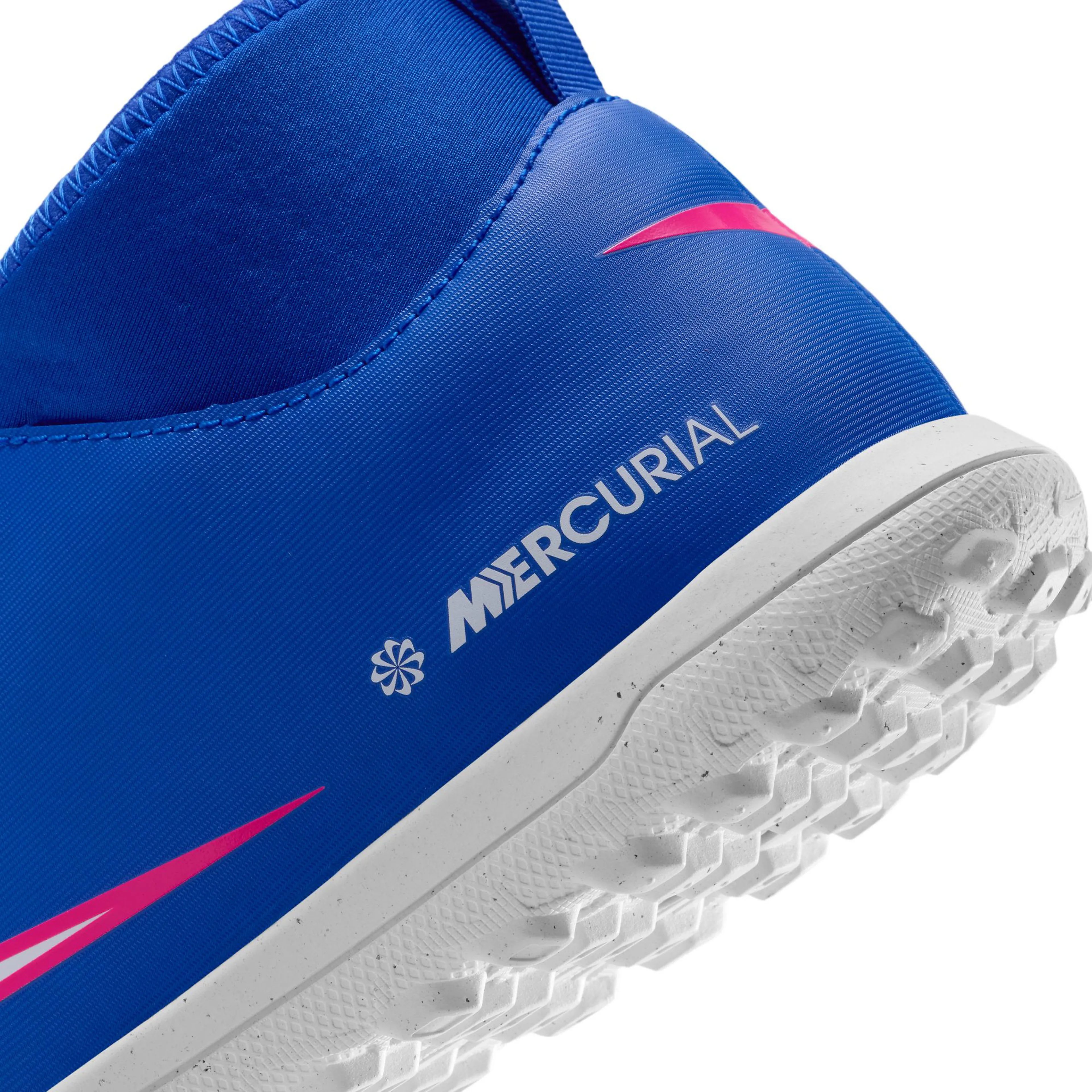 Jr. Mercurial Superfly 10 Club Little/Big Kids' Turf High-Top Fotballsko Grus/Kunstgress