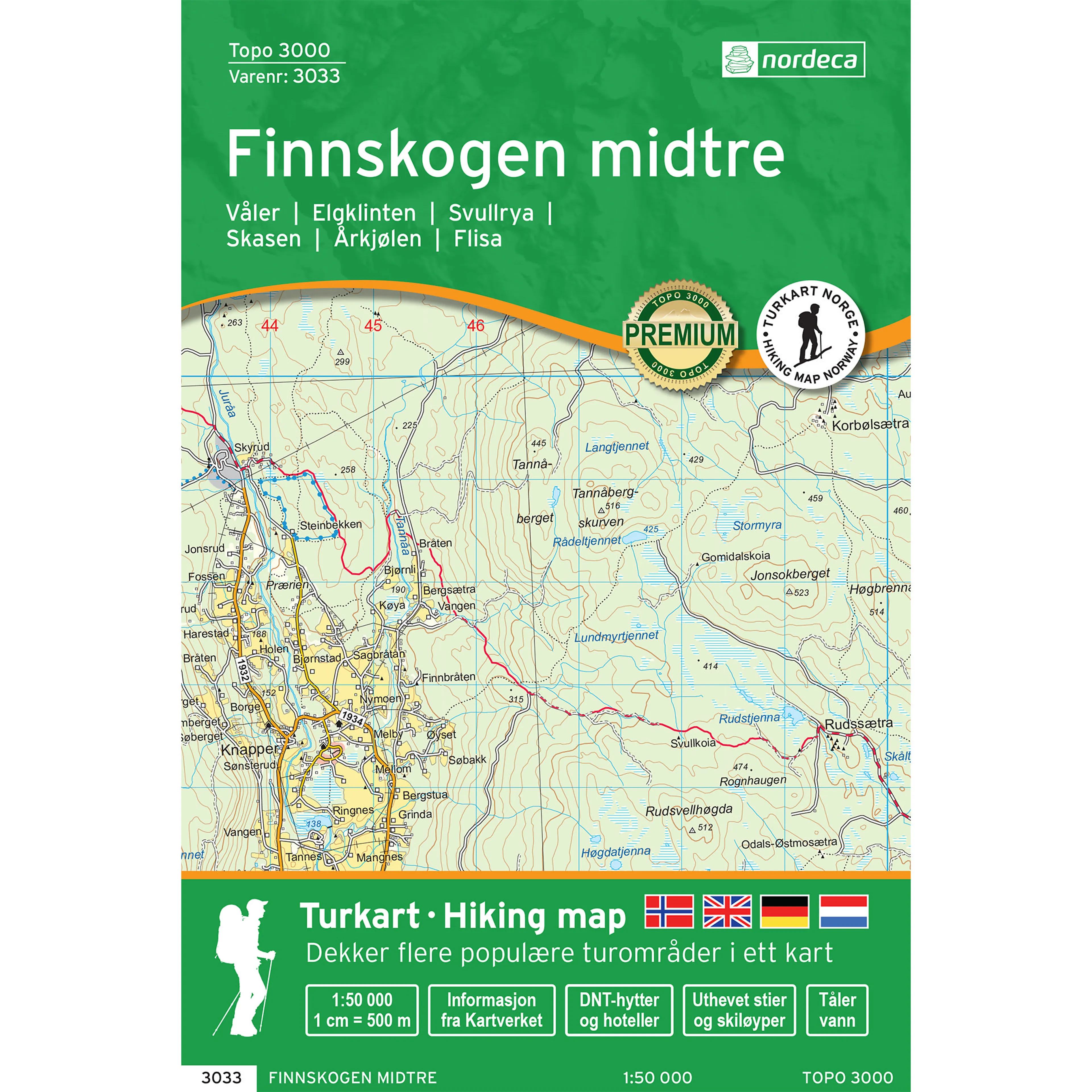 FINNSKOGEN MIDTRE 1:50 000