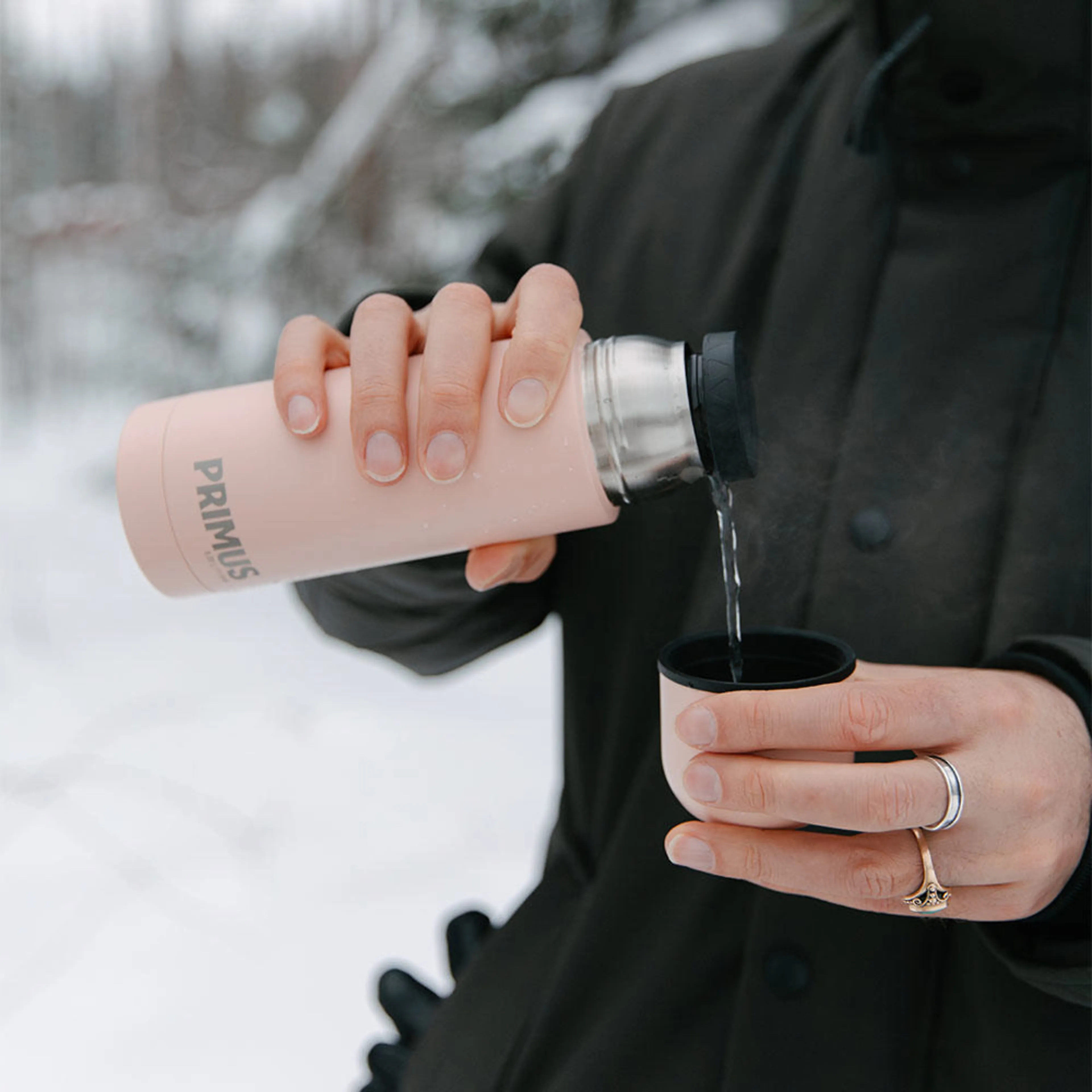 Classic Light Vacuum Bottle 0.35L Pale Peach