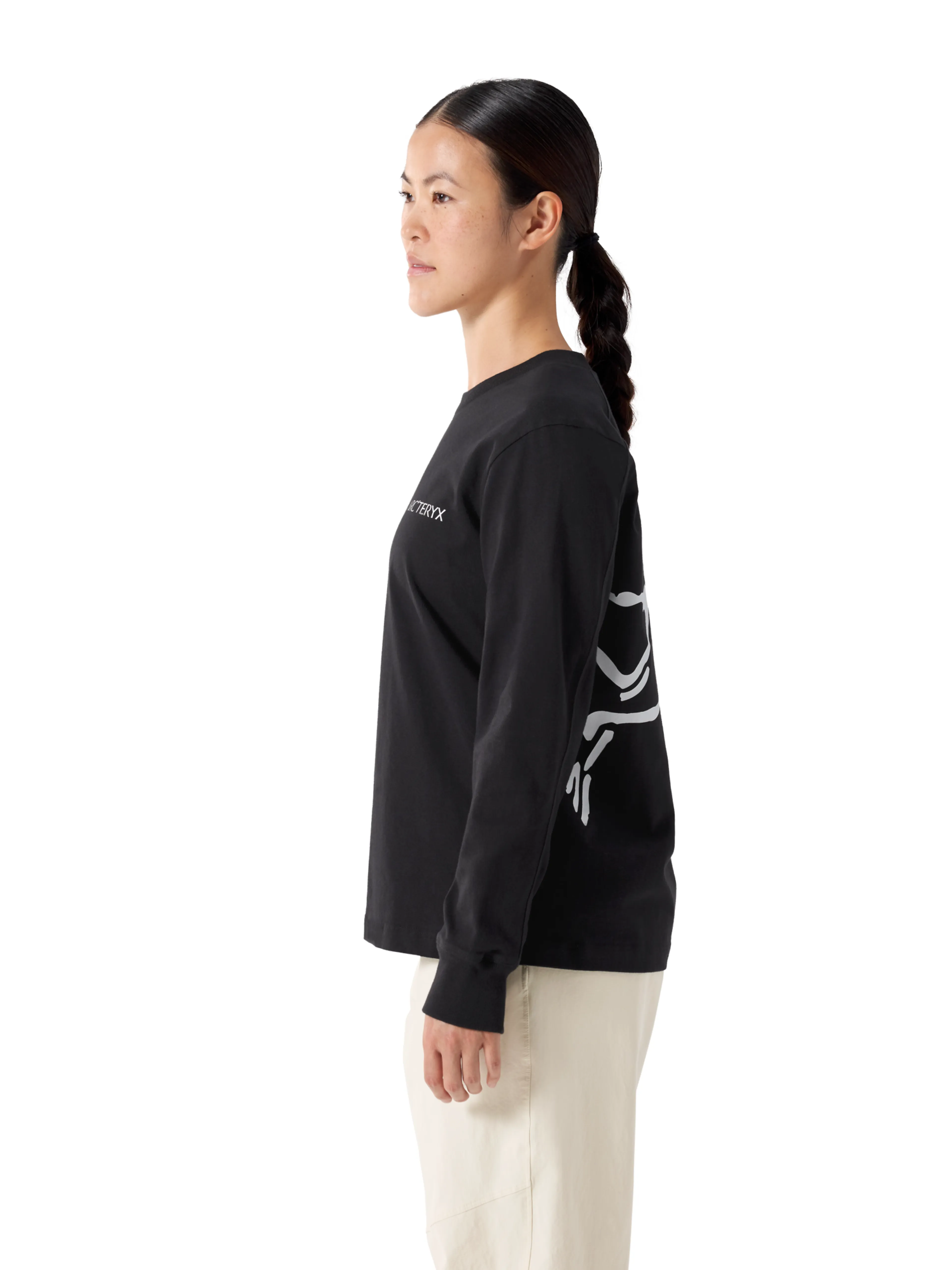Kragg Cotton Bird Crew LS W