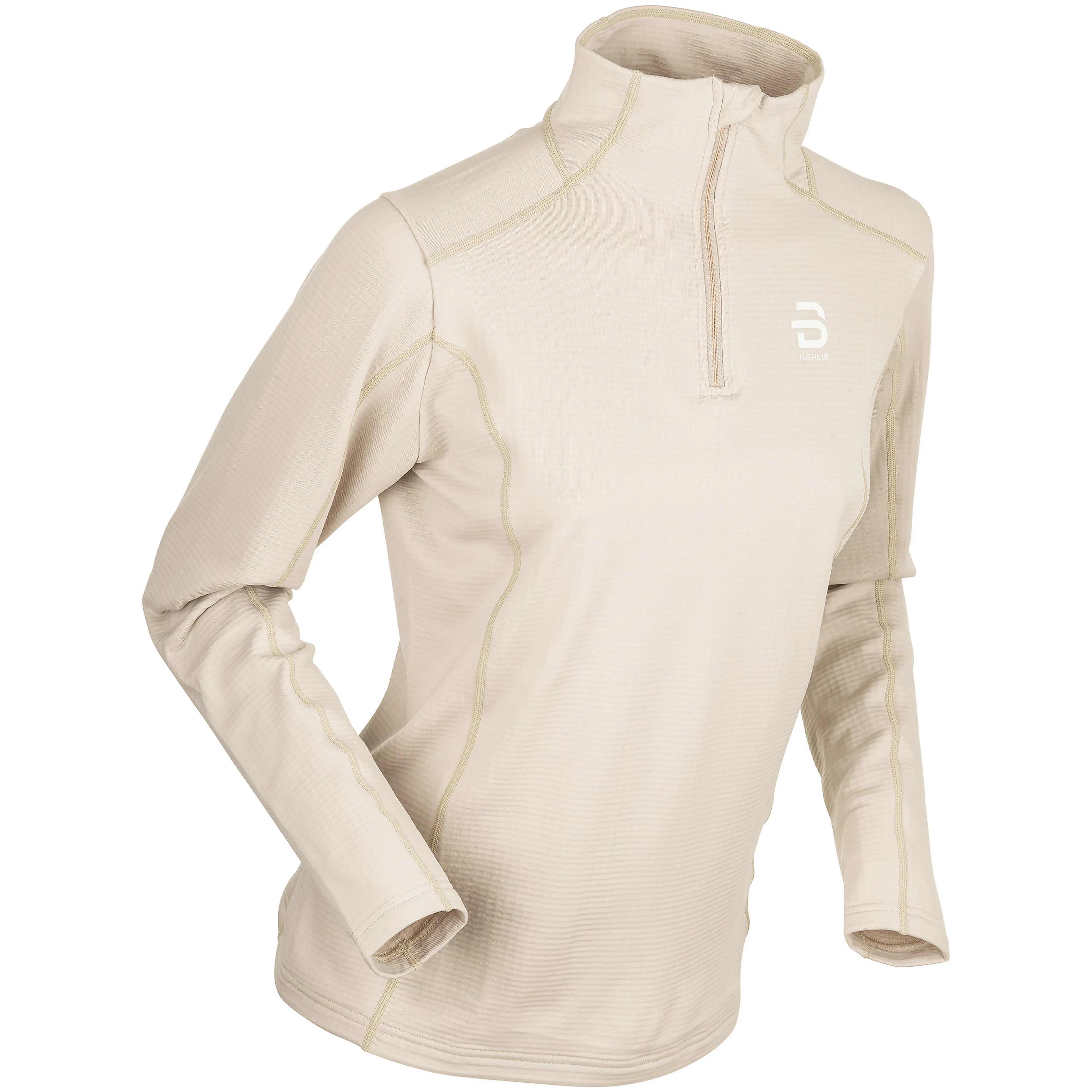Half Zip Grid jakke dame
