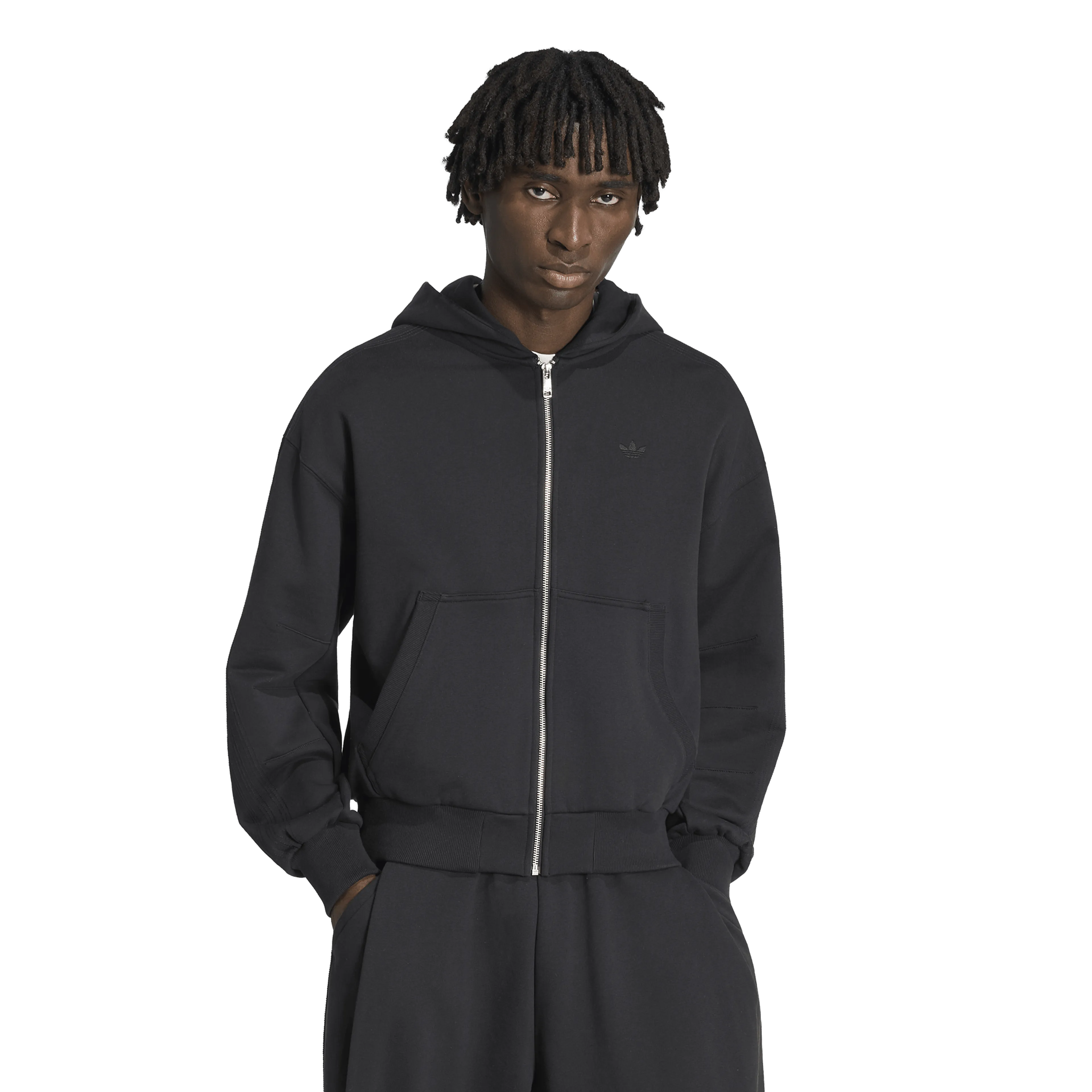 PREMIUM ESSENTIALS CROPPED FULL ZIP