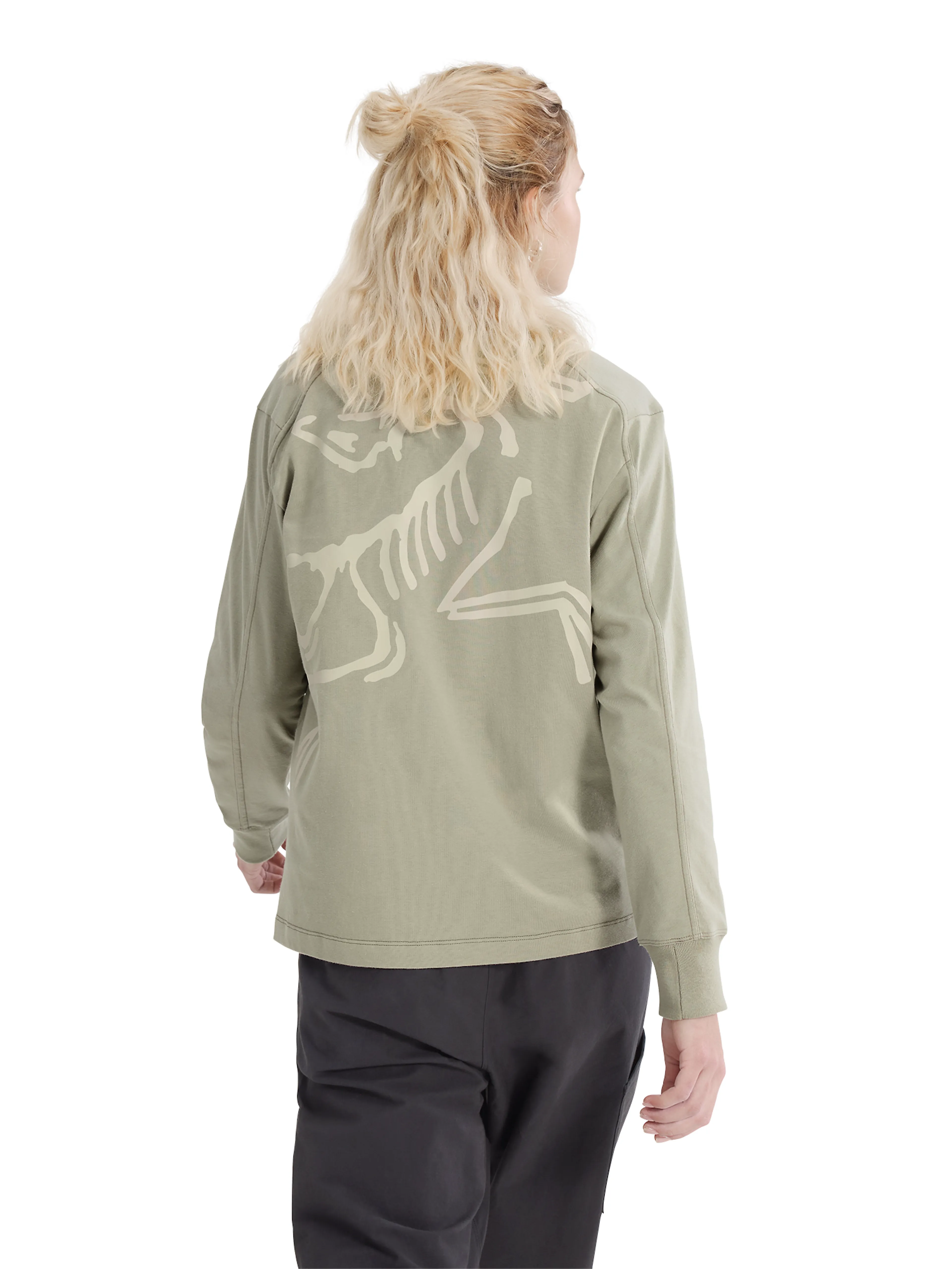 Kragg Cotton Bird Crew LS W