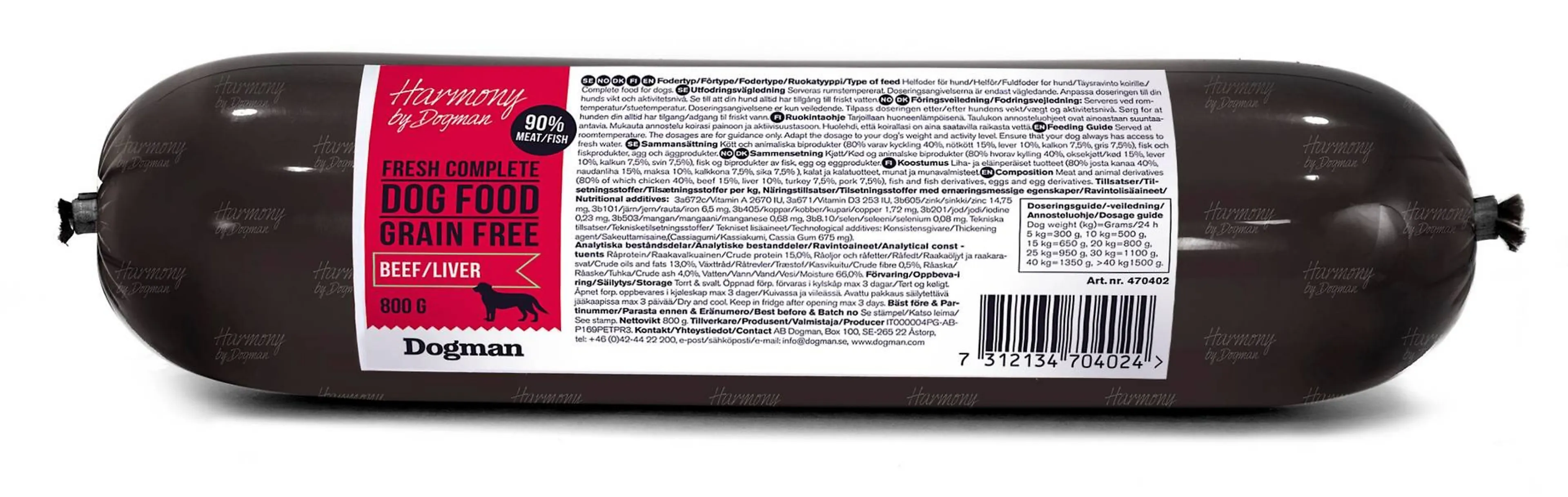Harmony Grain Free Storfe/Lever