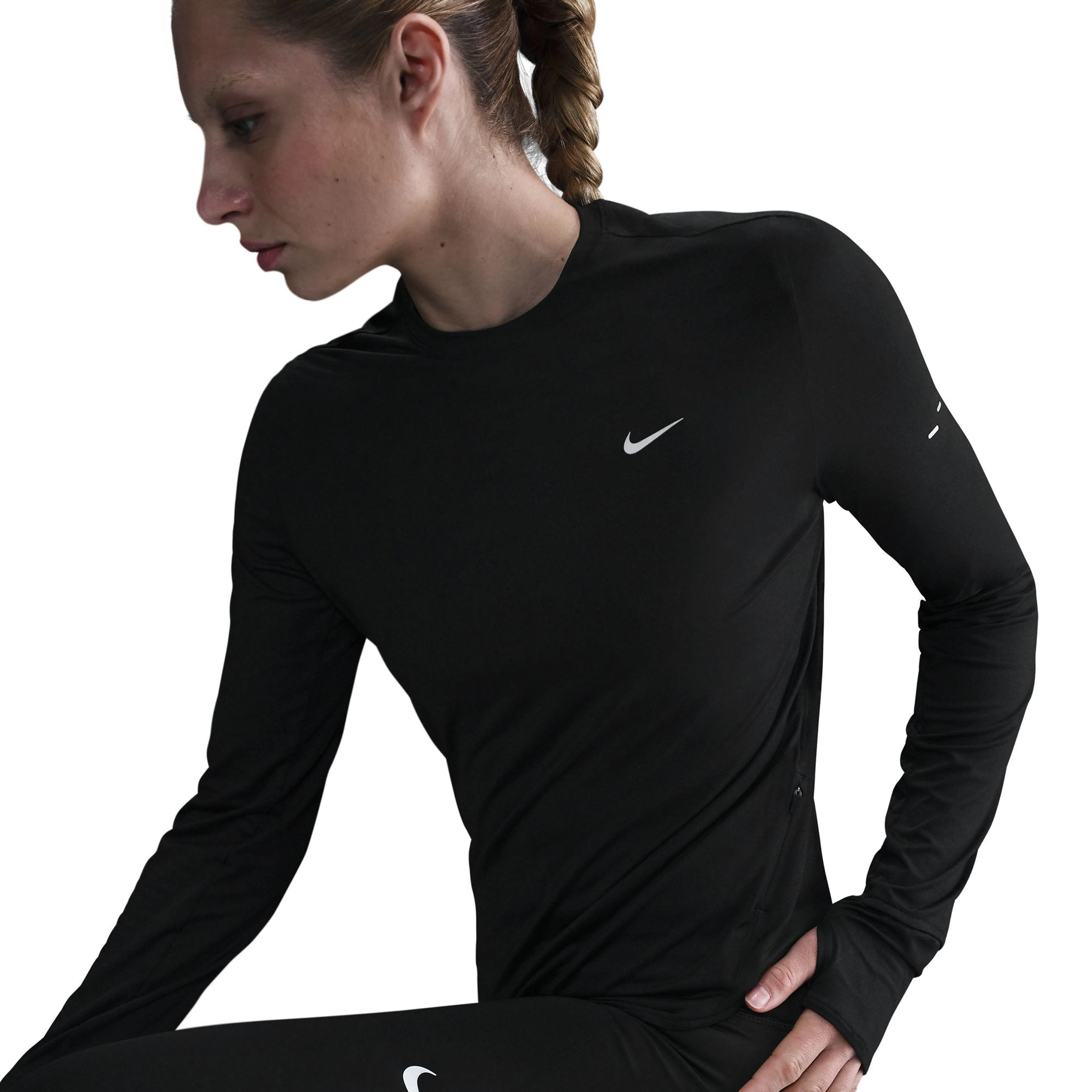 Swift Women's Dri-FIT UV Long-Sleeve Crew-Neck Running Top