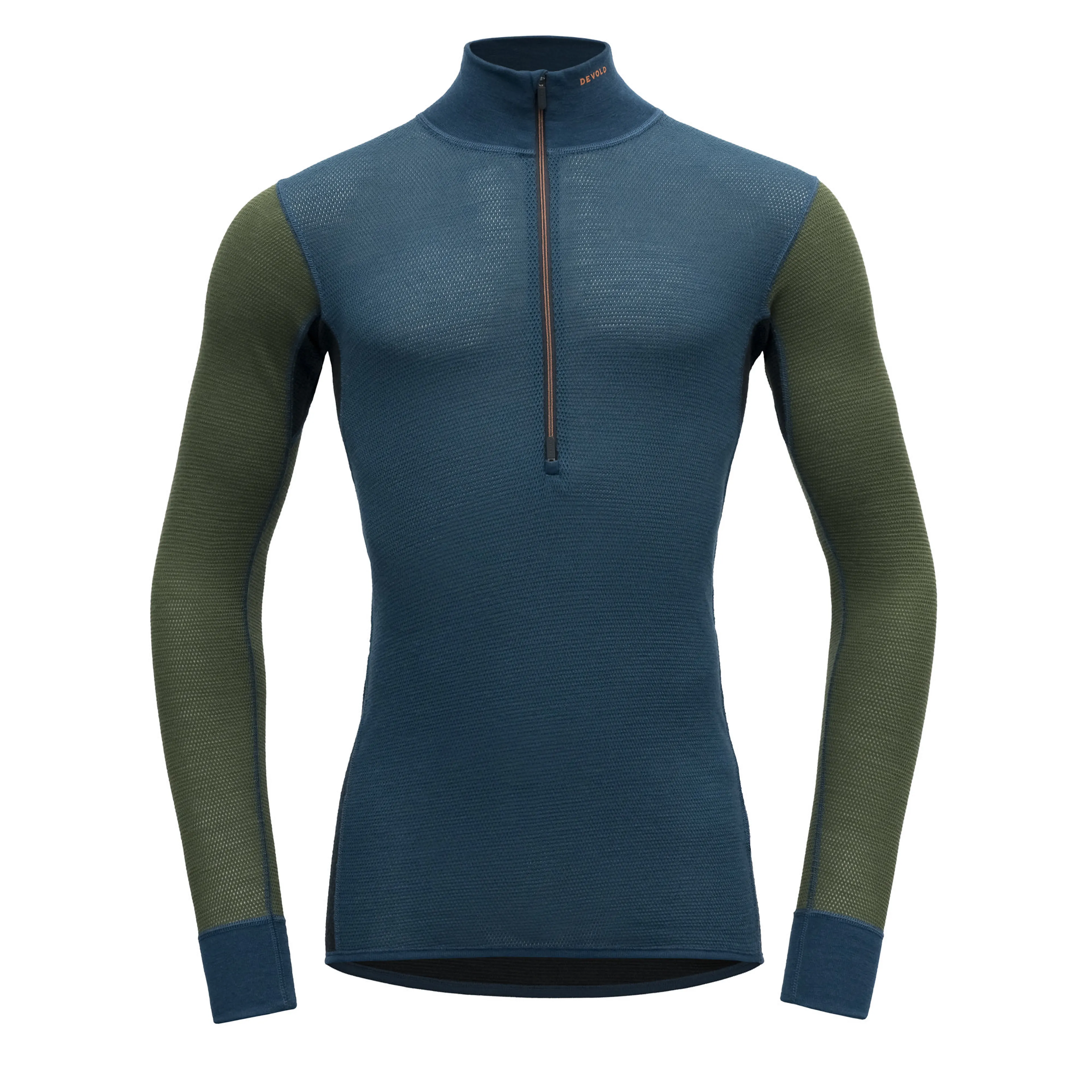 Wool Mesh 190 Zip Neck ulltrøye herre