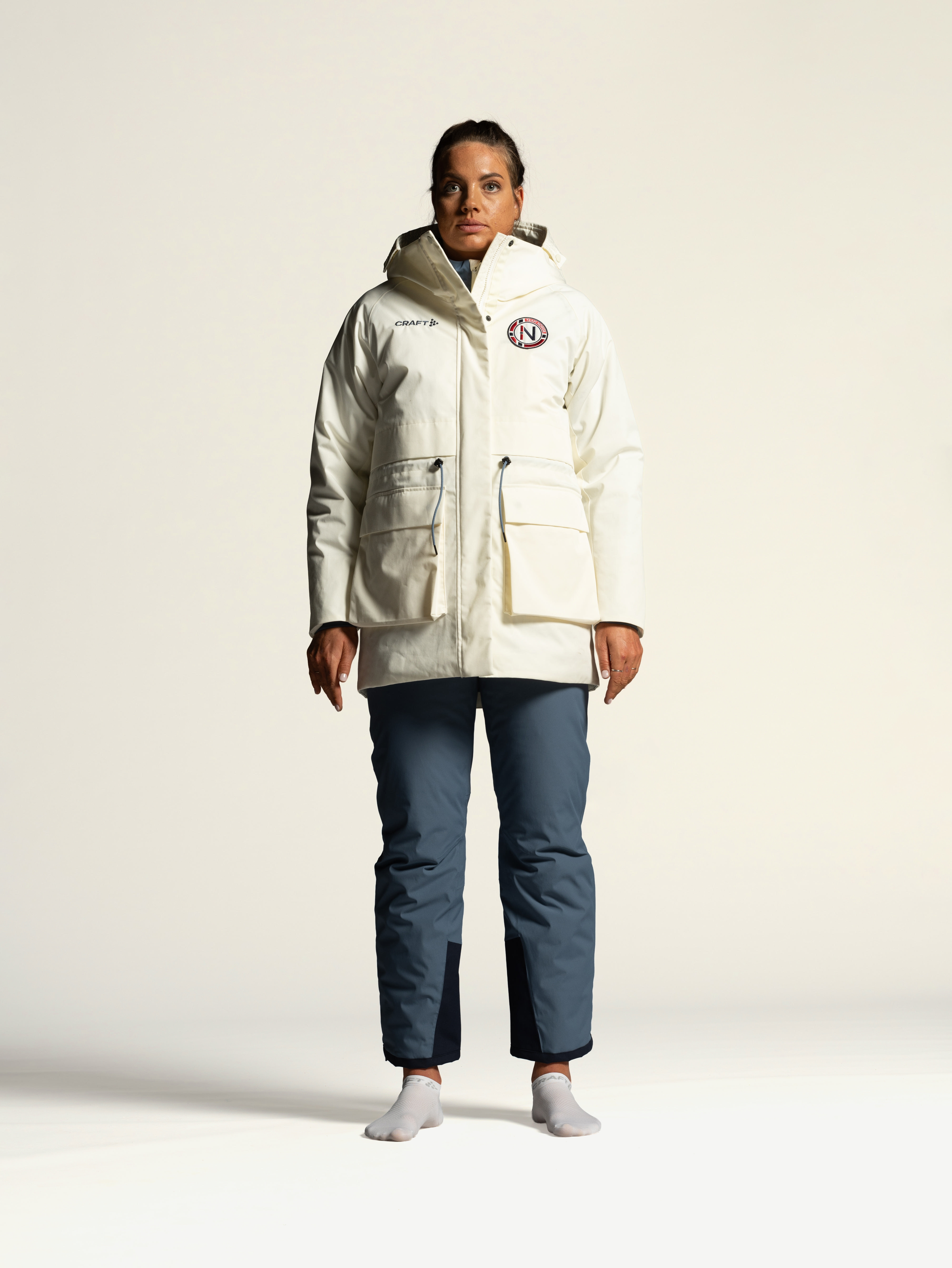 CRAFT OL Norway Padded Parka W Tofu/Team Dame | Sport1.no