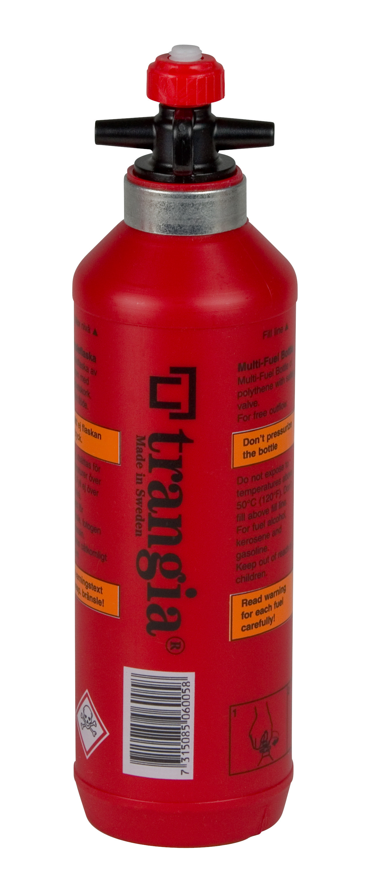 Brenselflaske m/sikkerhetskork 0,5 L