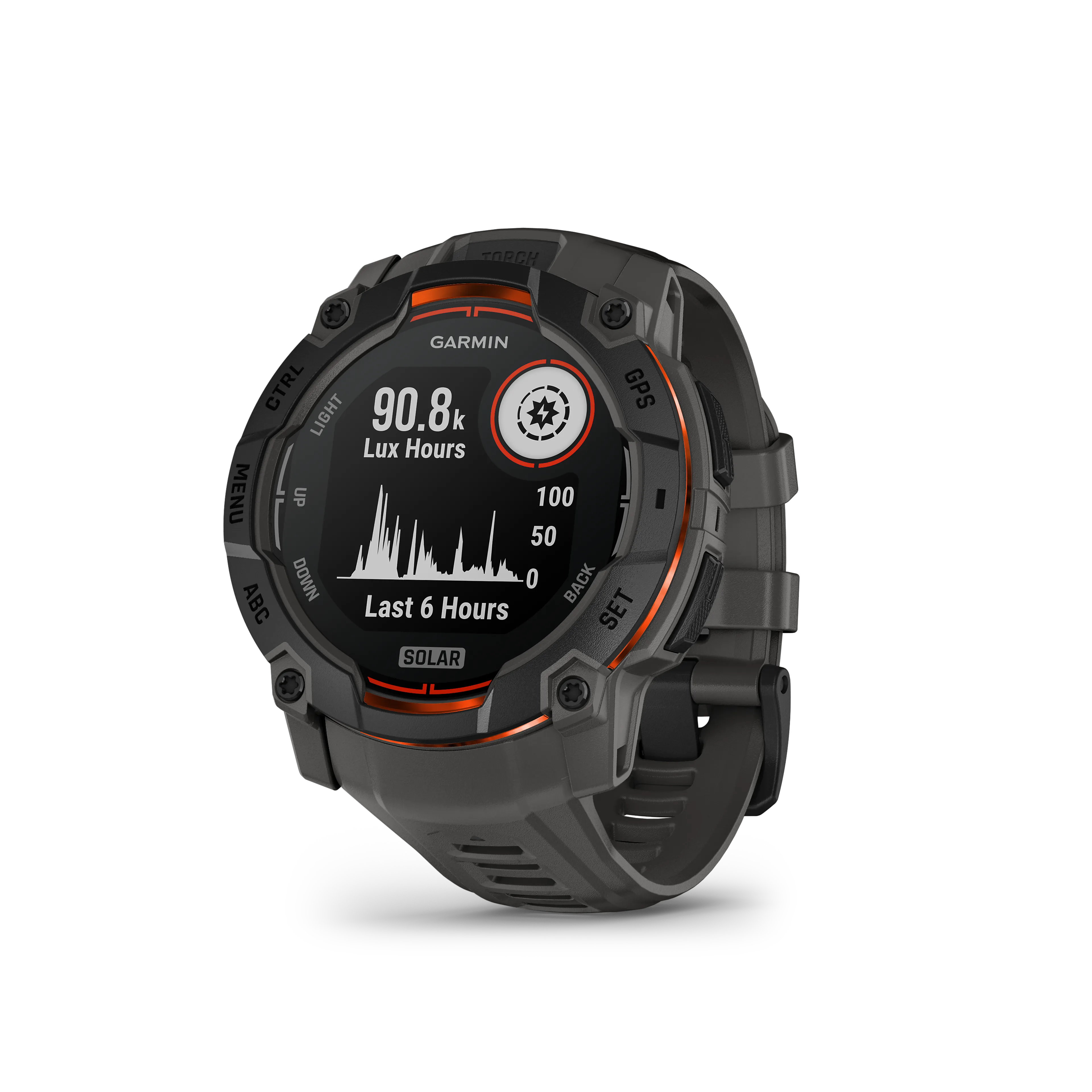 Instinct 3 - 50mm, Solar, Black Bezel with Charcoal Band