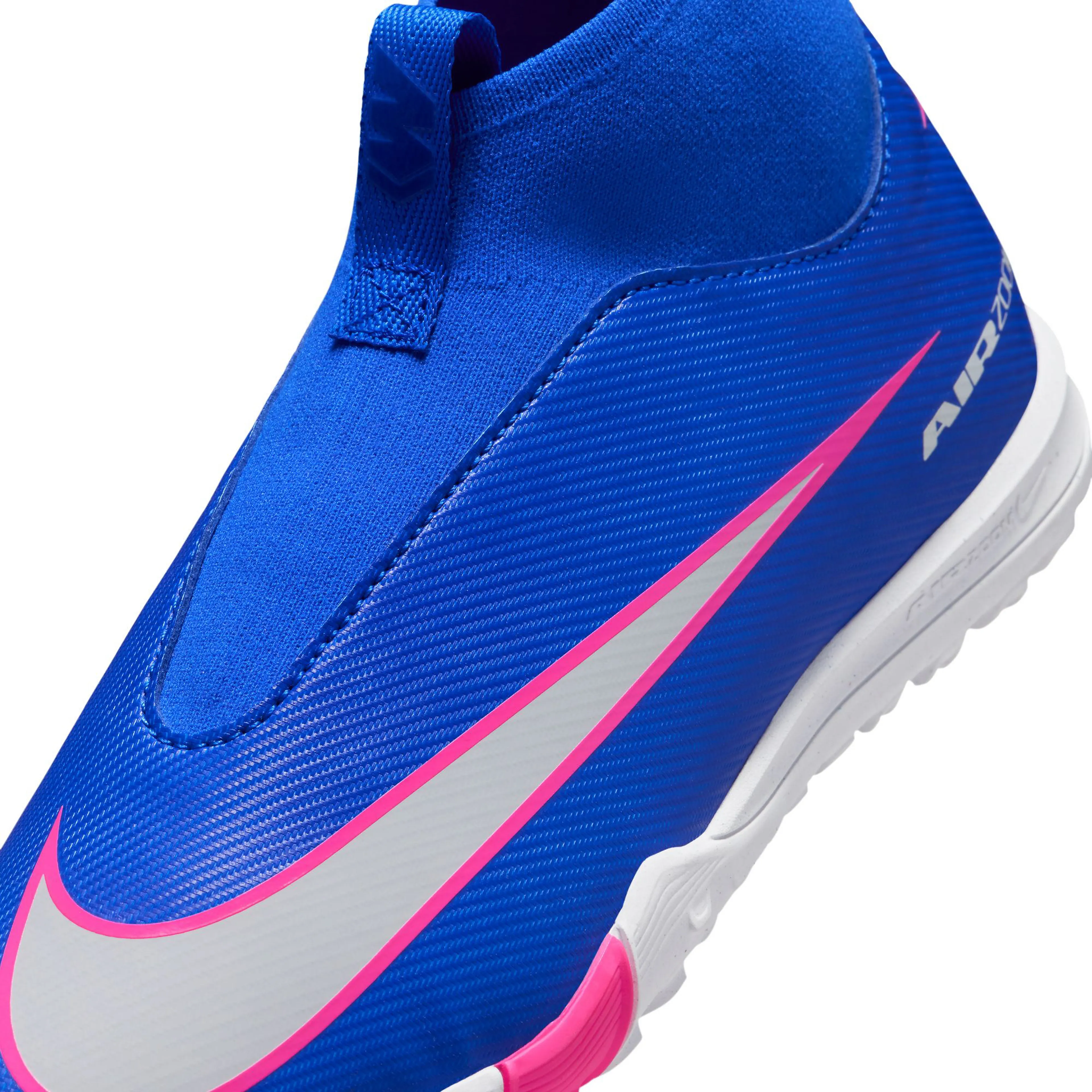 Jr. Mercurial Superfly 10 Academy Little/Big Kids' Turf High-Top Fotballsko Grus/Kunstgress