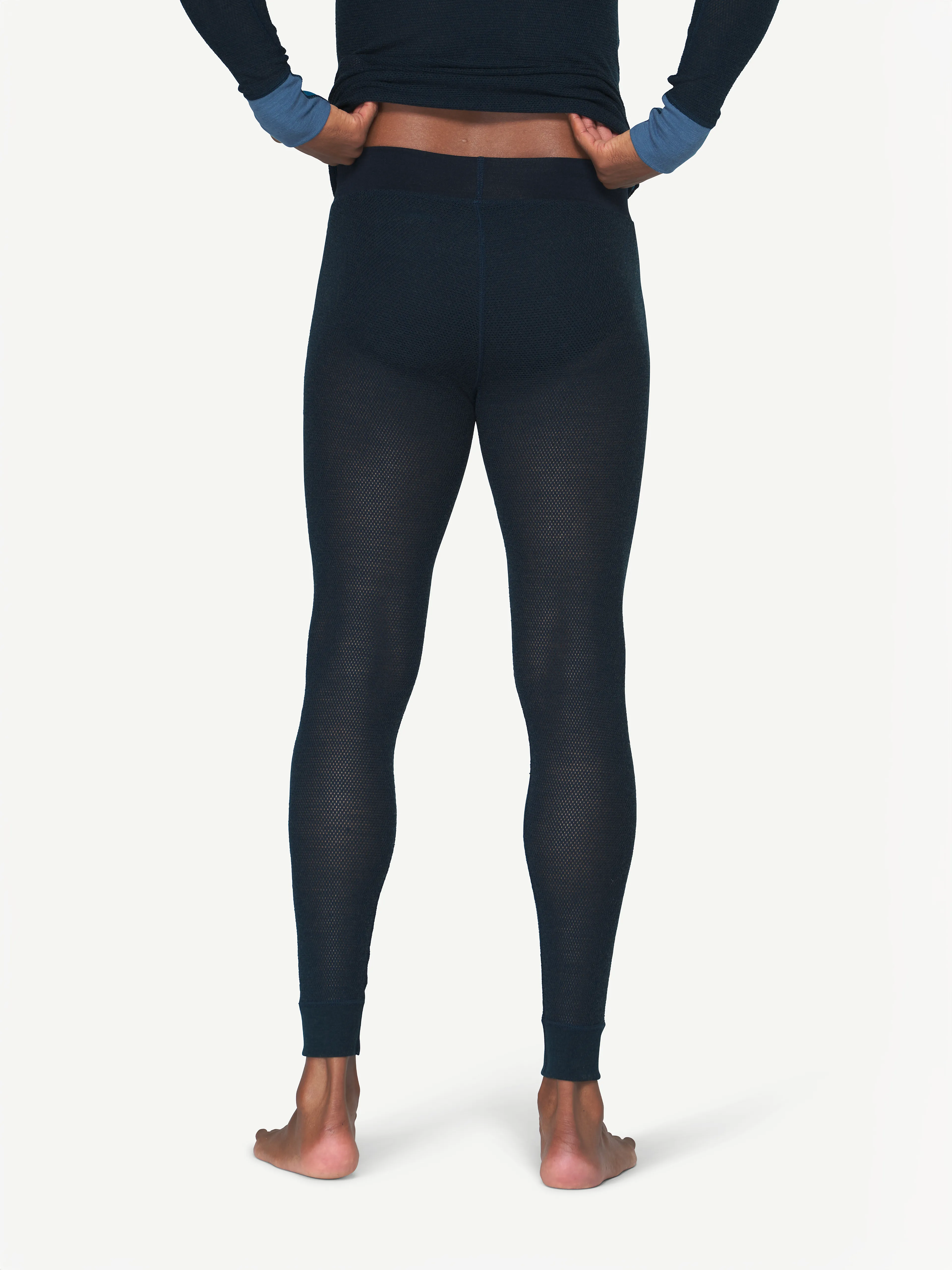 WOOL MESH MAN LONG JOHNS