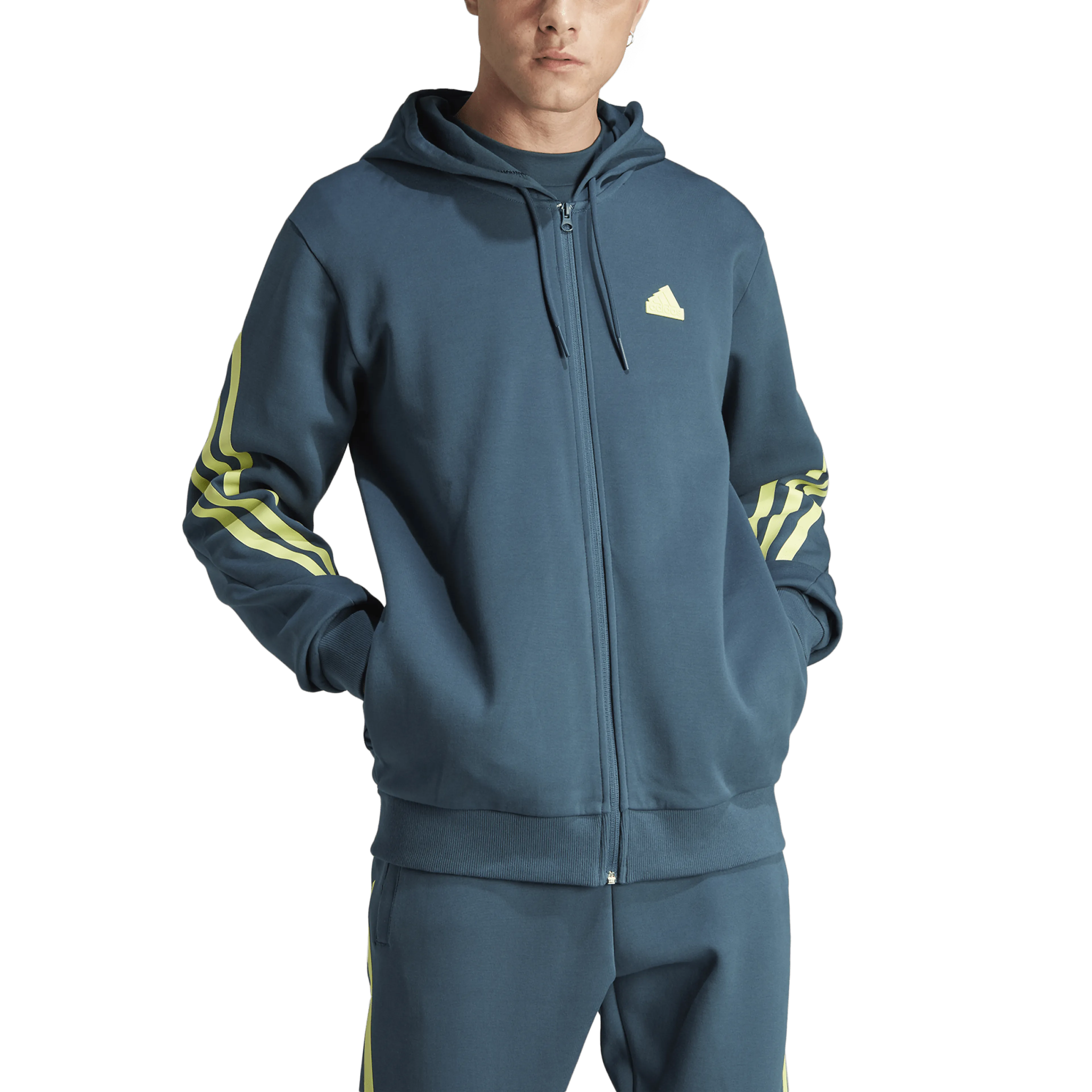 Future Icons 3-Stripes Full-Zip hettejakke herre