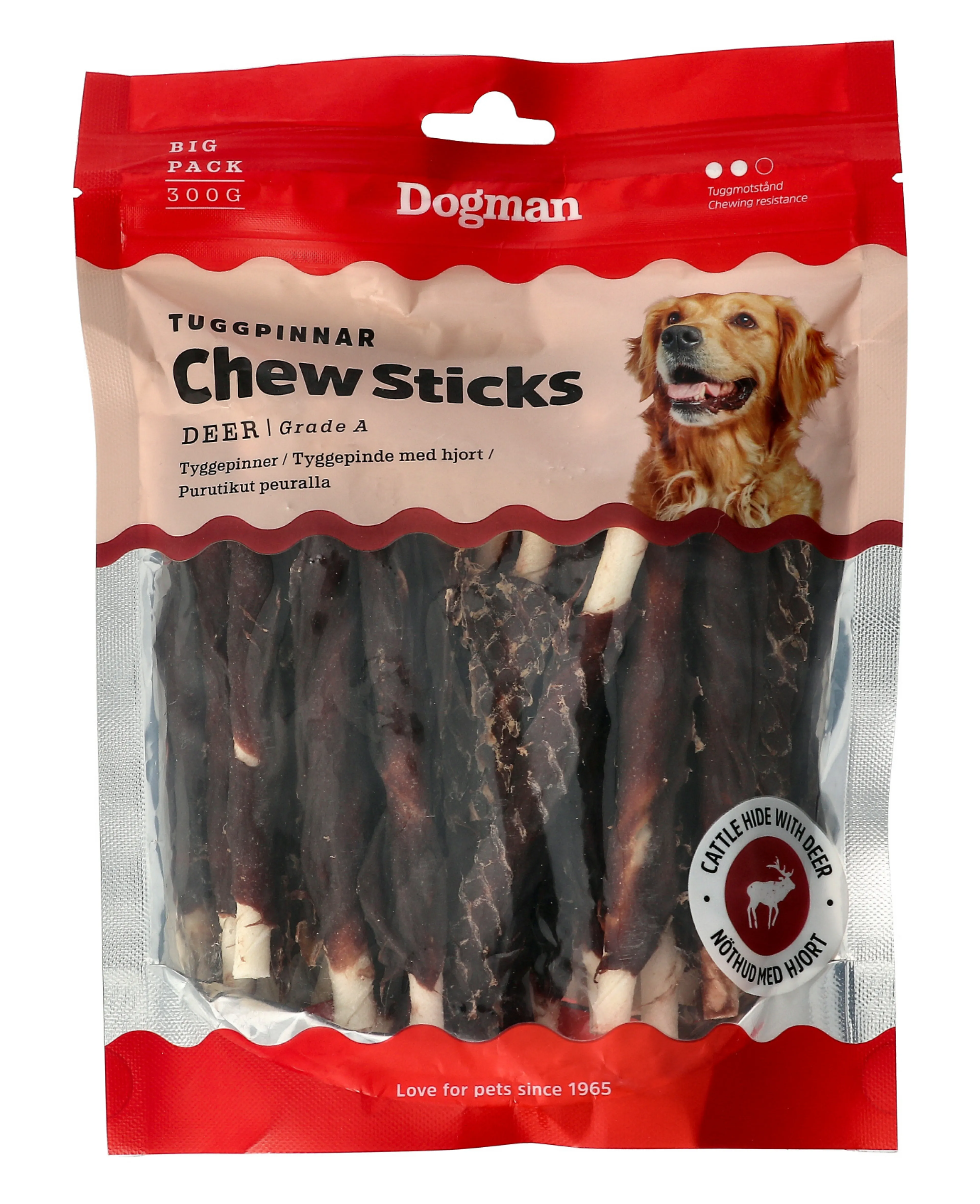 Dogman Tyggepinner med Hjort 12,5cm