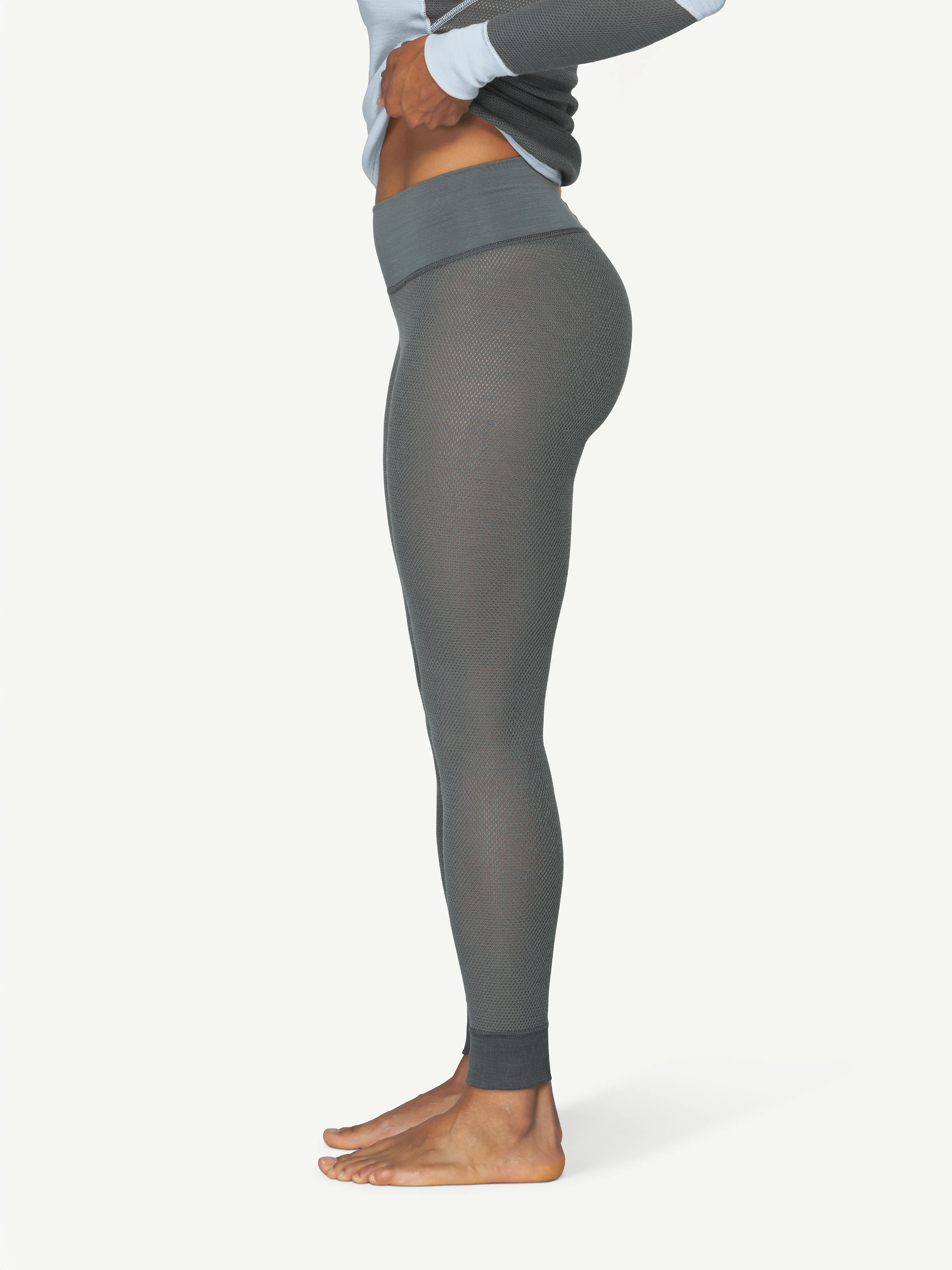 WOOL MESH WOMAN LONG JOHNS