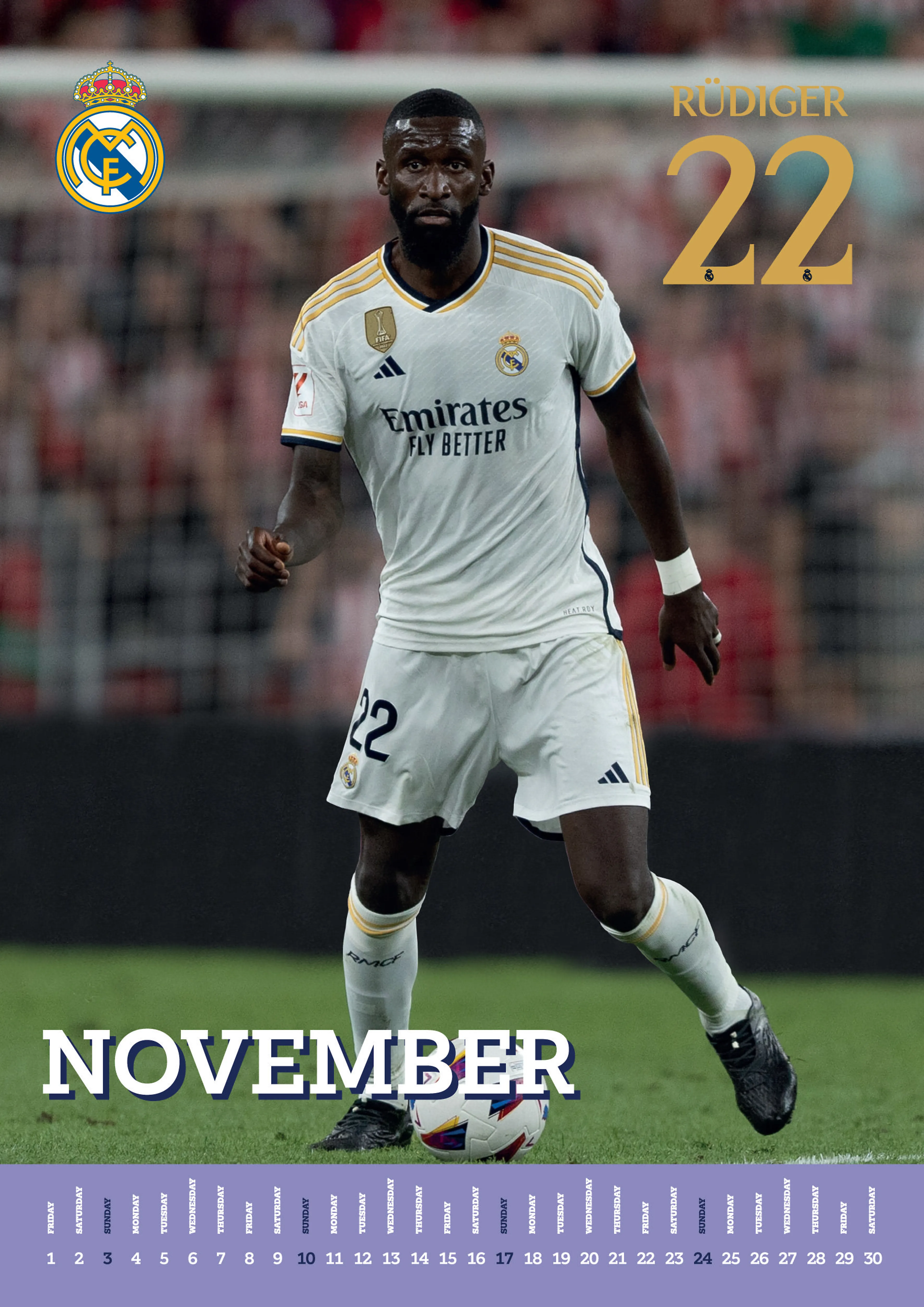 REAL MADRID CF 2024 A3 KALENDER REAL MADRID CF 2024 A3 KALENDER