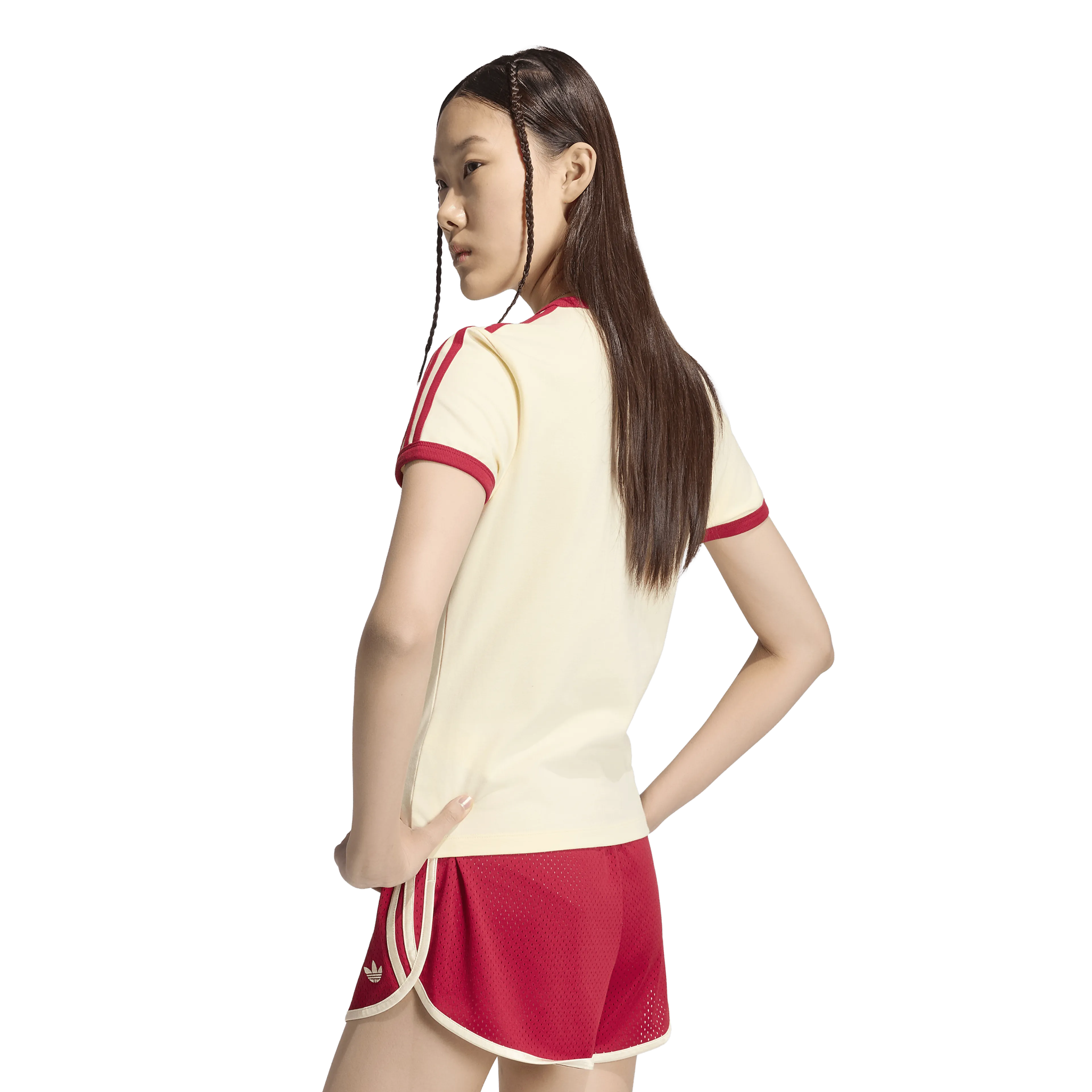 3 STRIPES SLIM T-Shirt Dame