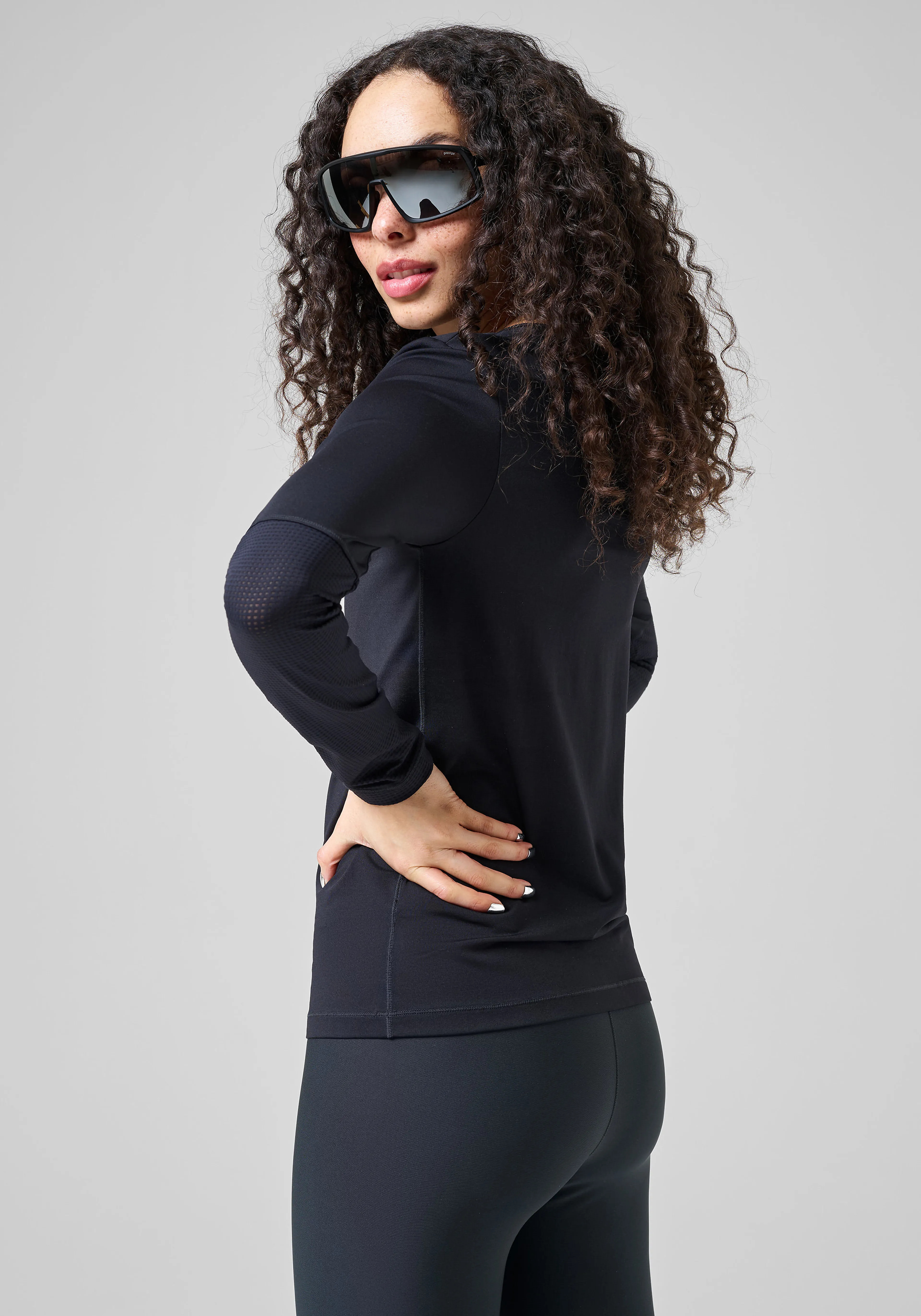 Essential Mesh Detail Long Sleeve