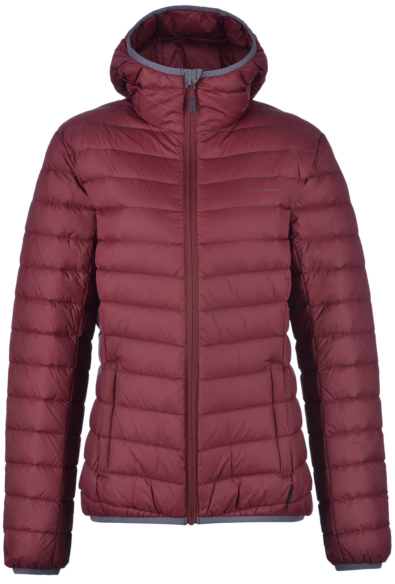 Blåhø dunjakke dame