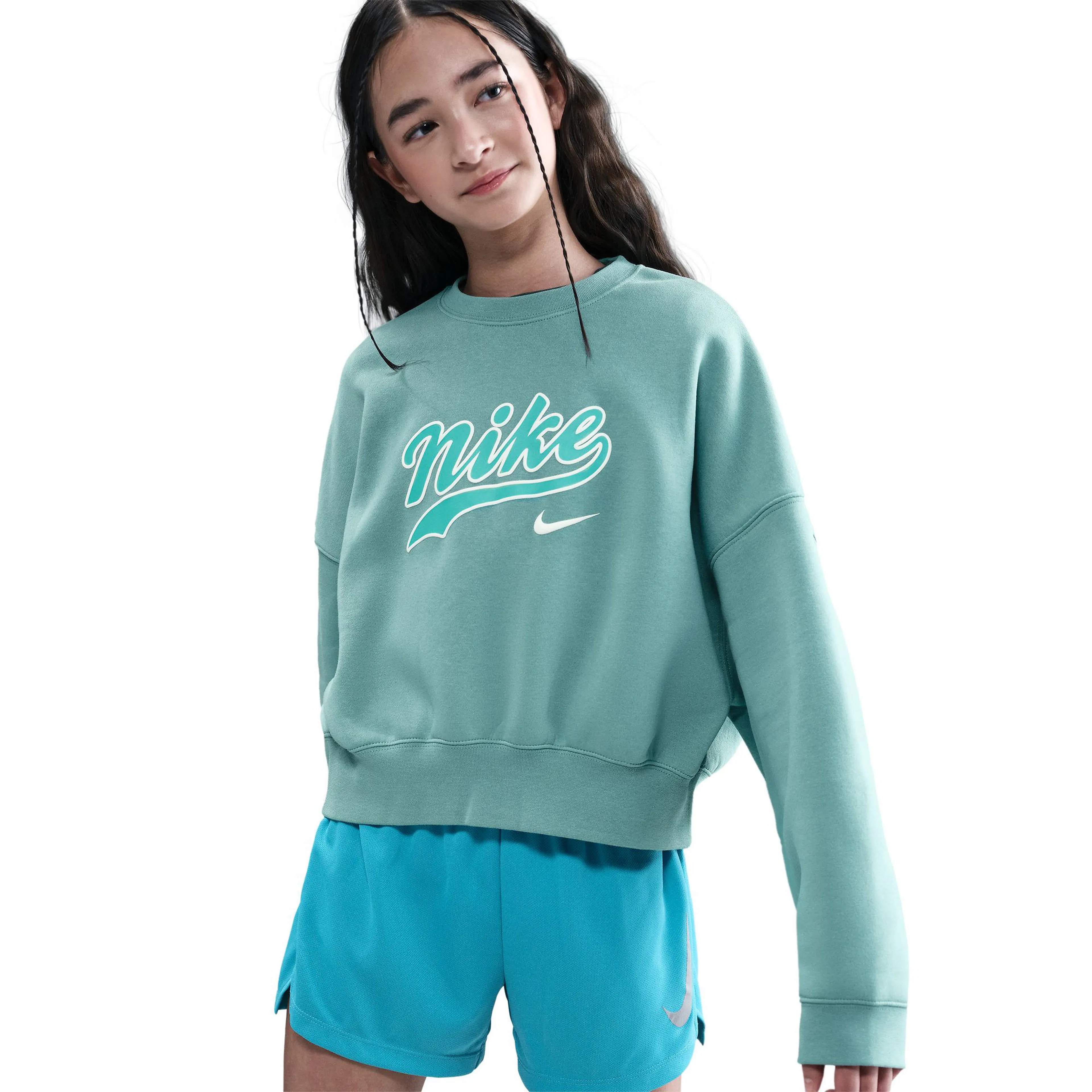 Big Kids' (Girls') Cropped Fleece Sweatshirt