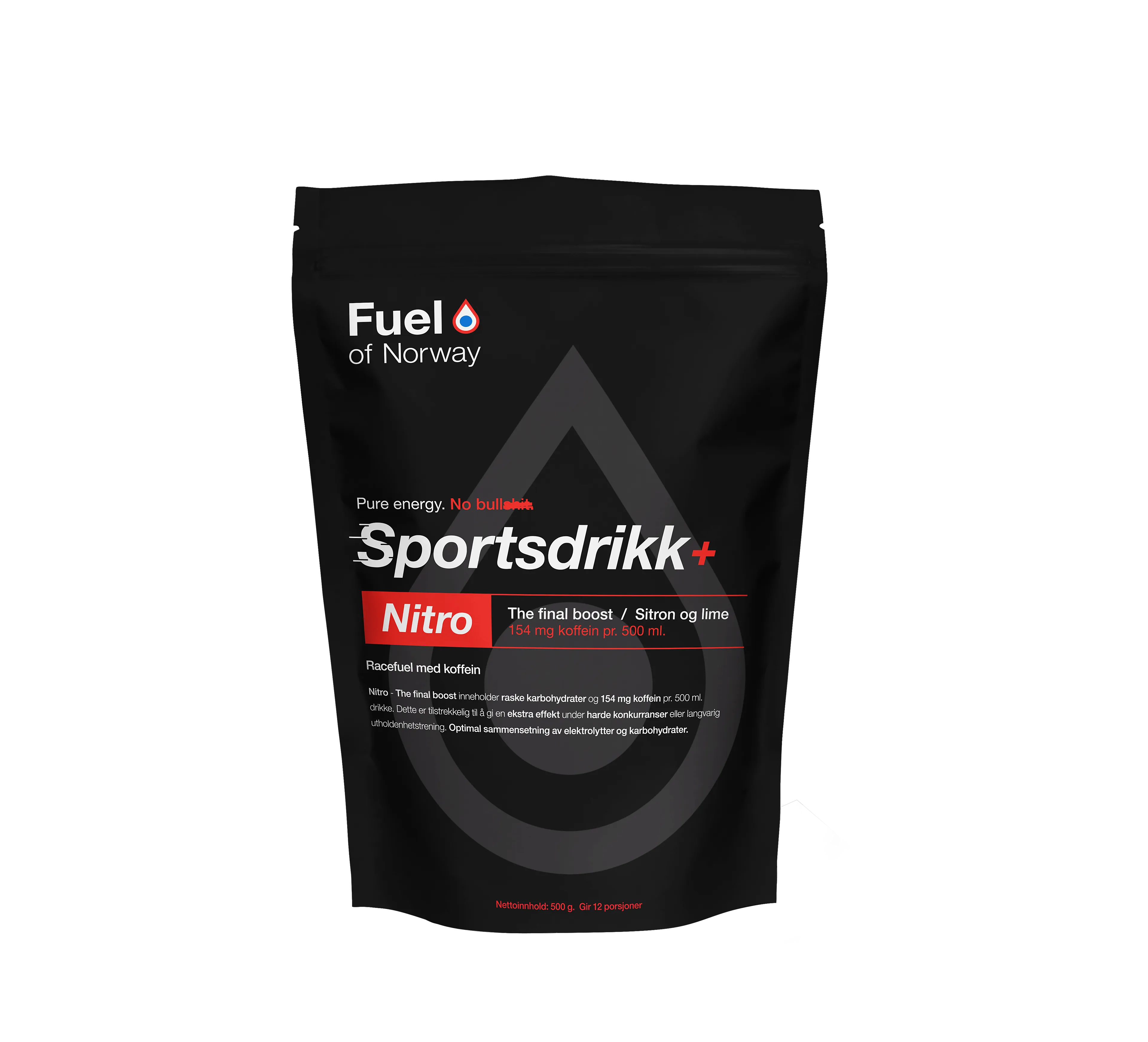 Nitro Sportsdrikke 0,5 kg Sitron og Lime
