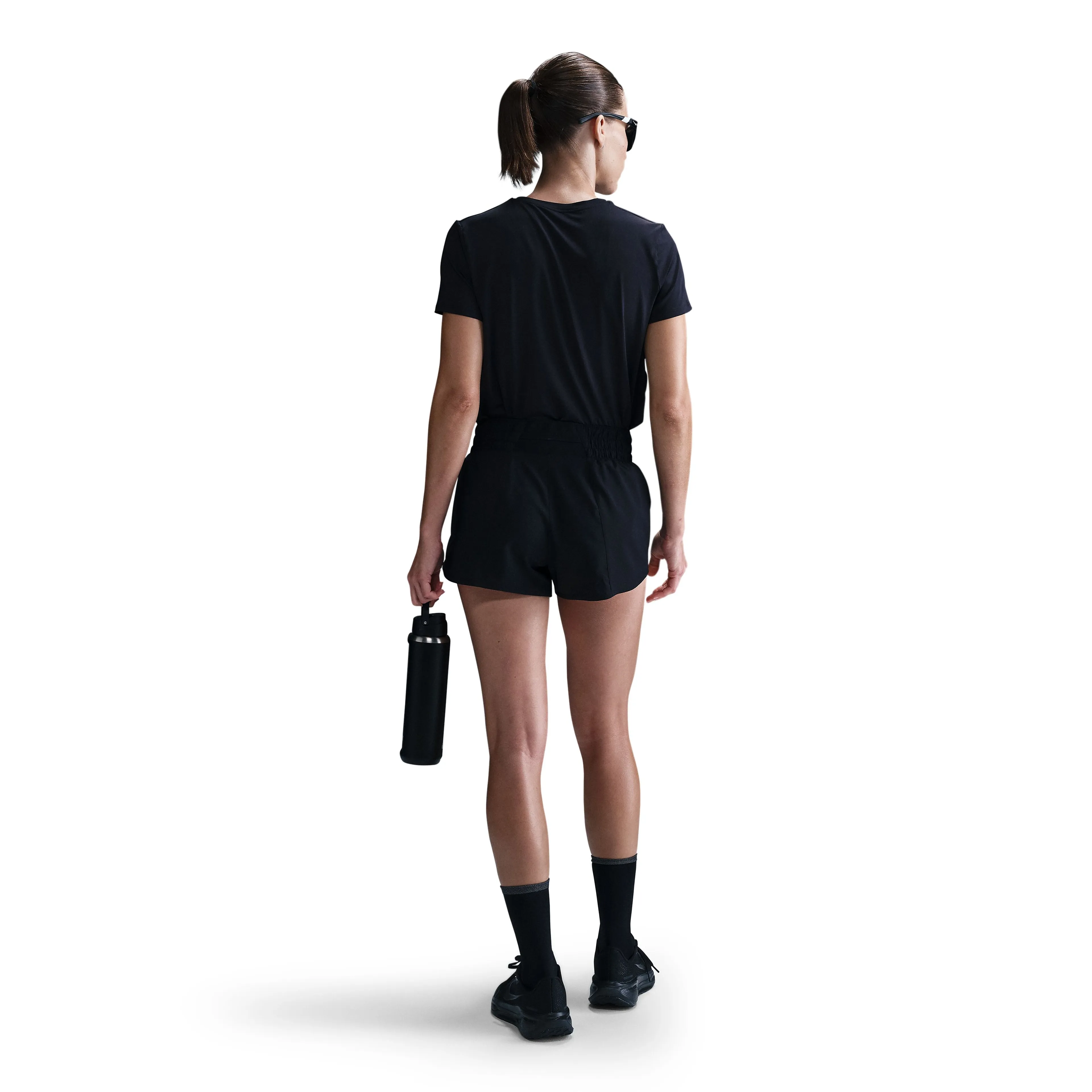 One Women's Dri-FIT Mid-Rise Brief-Lined Running Shorts