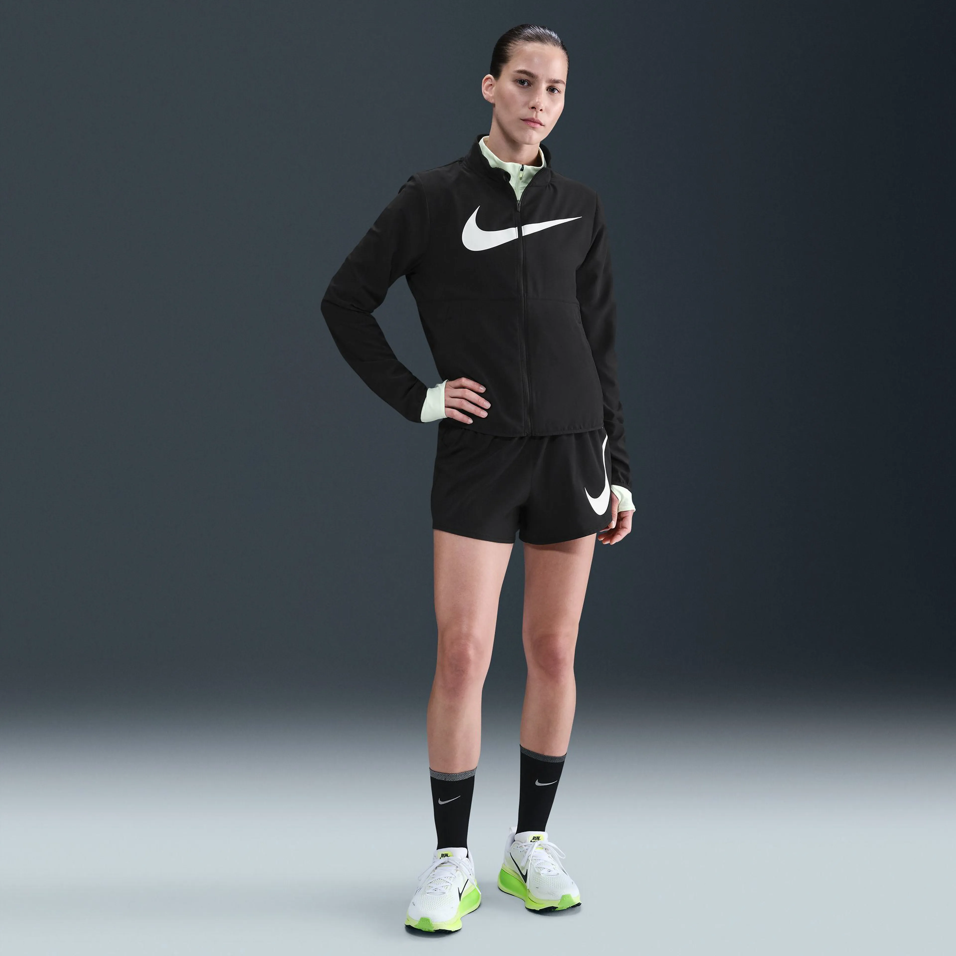 Nike One Swoosh Women's Dri-FIT Mid-Rise Loose 3" Brief-Lined Running Shorts