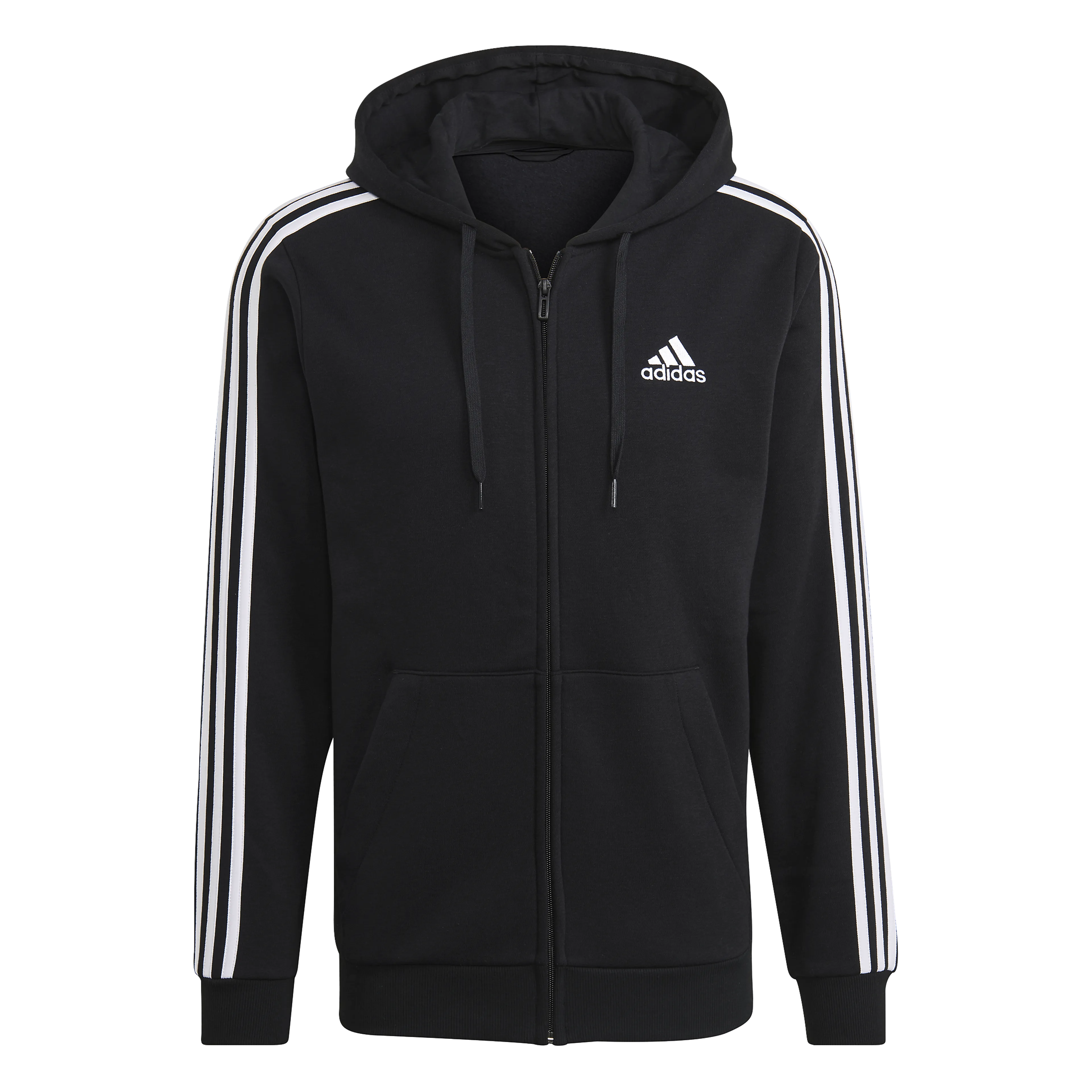 Essentials Fleece 3-Stripes hettejakke herre