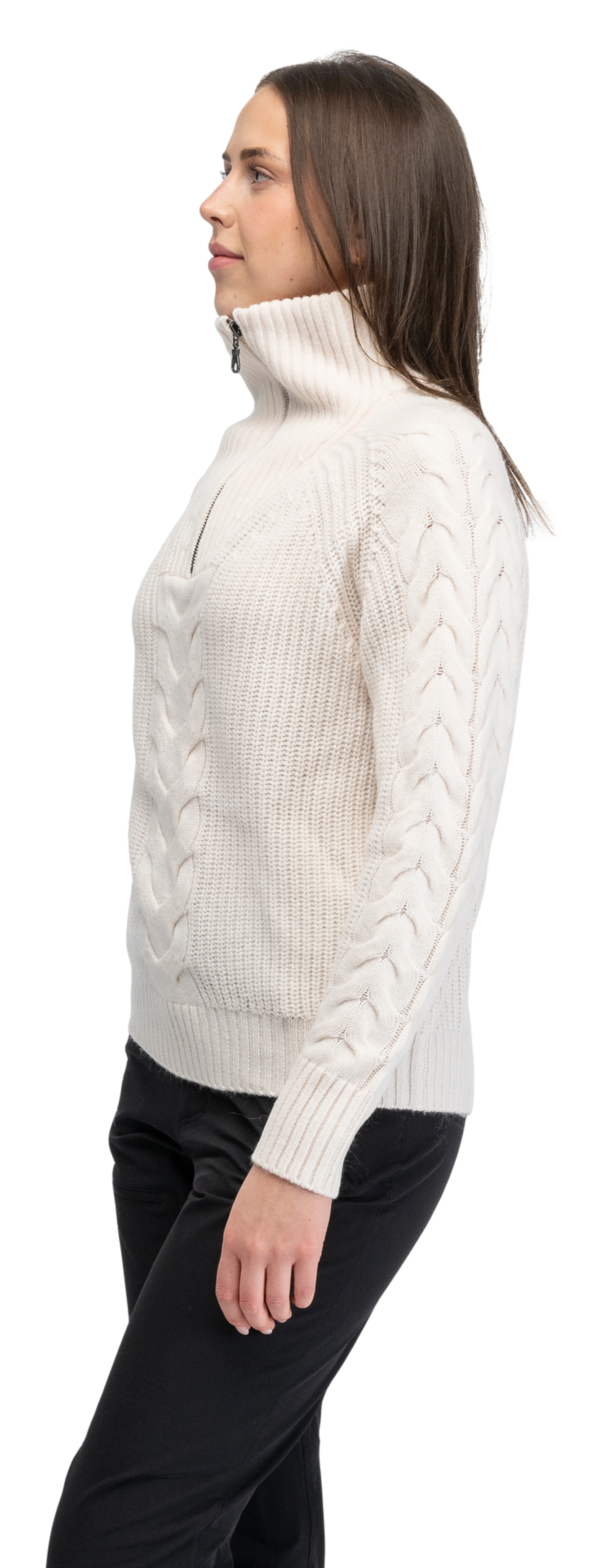 Milde Knitted Wool Half Zip Women