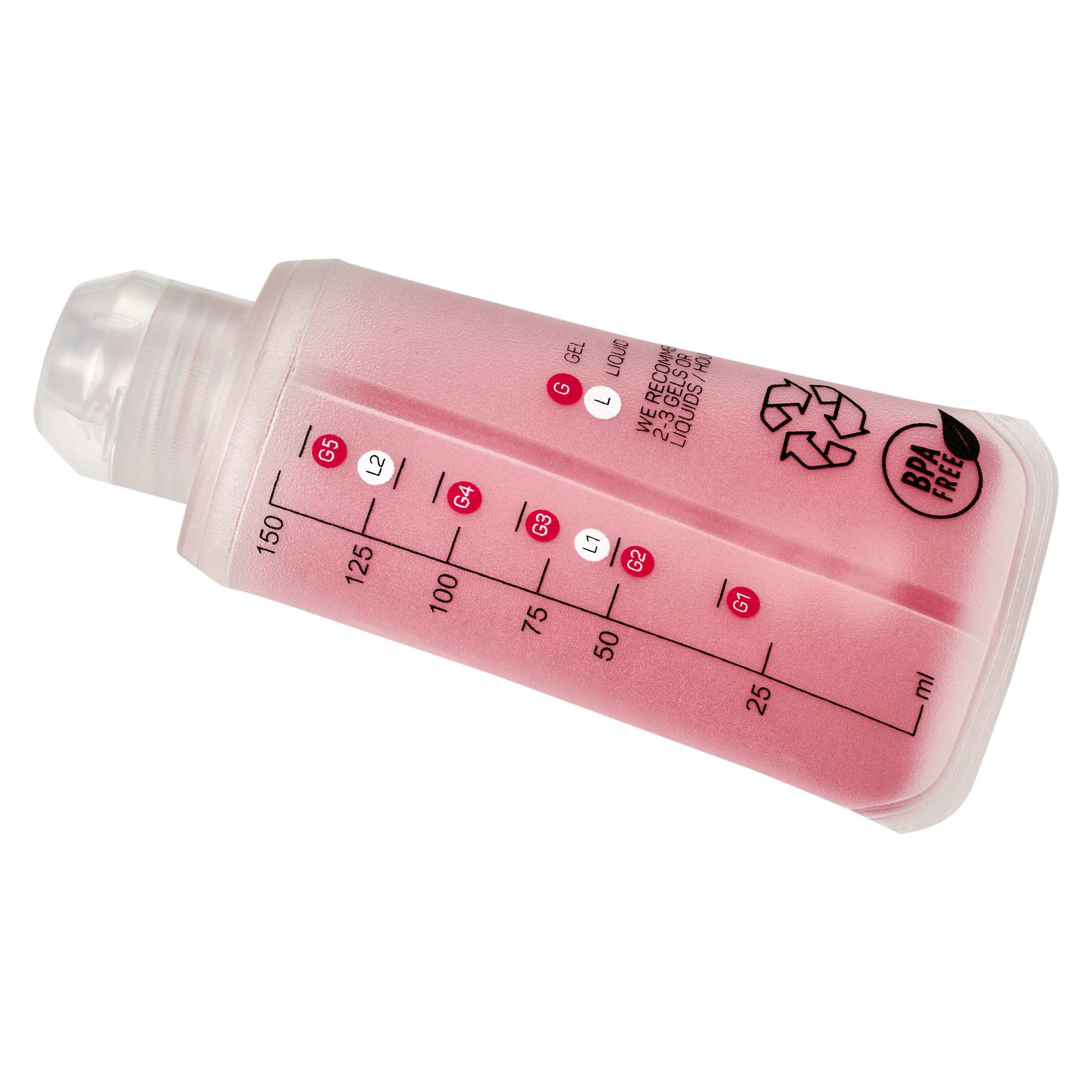 Myk gel flaske - gjenbruk - 150 ml - Dispenser