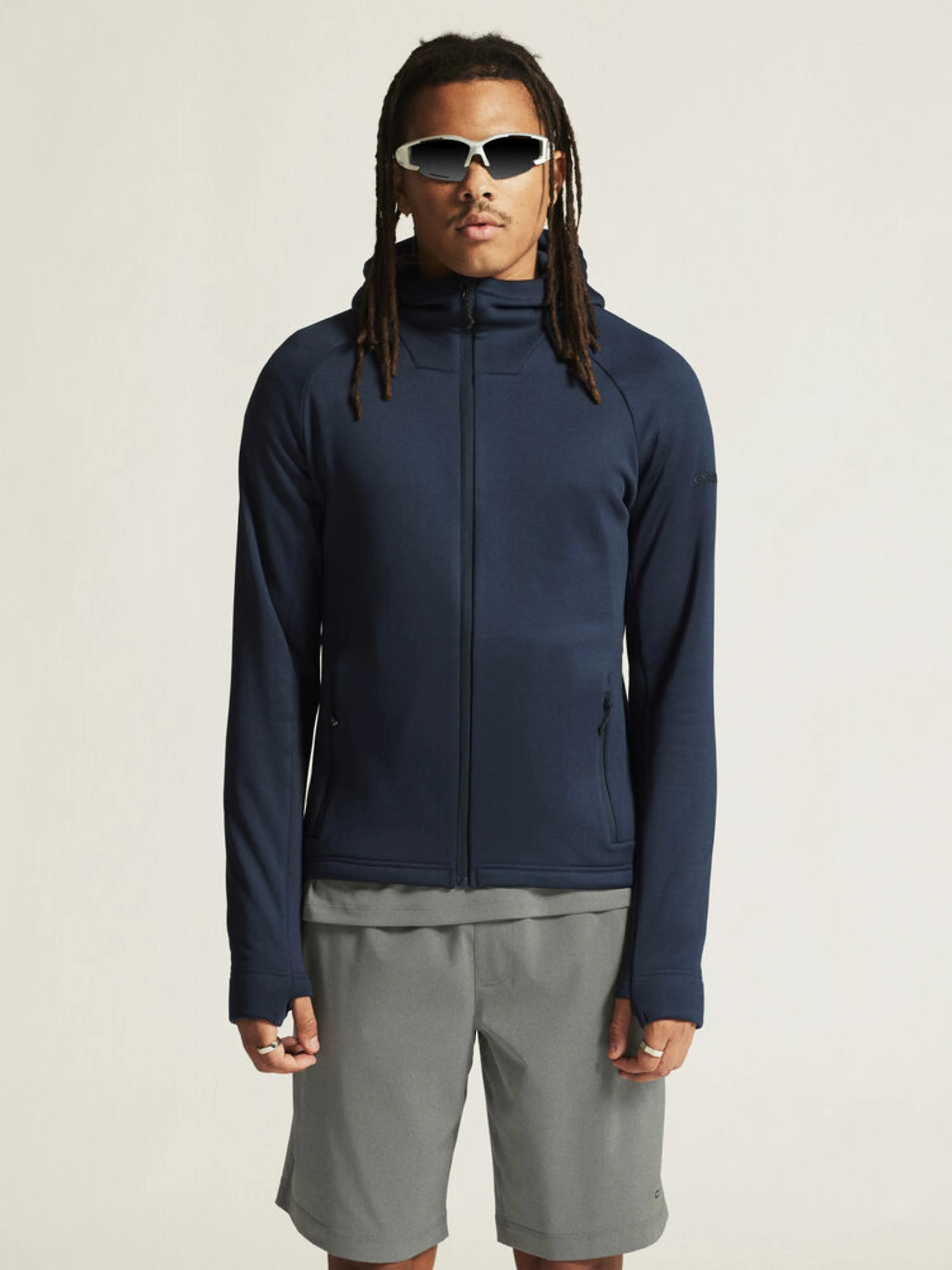 Adv Explore Power Fleece Hood Jkt M